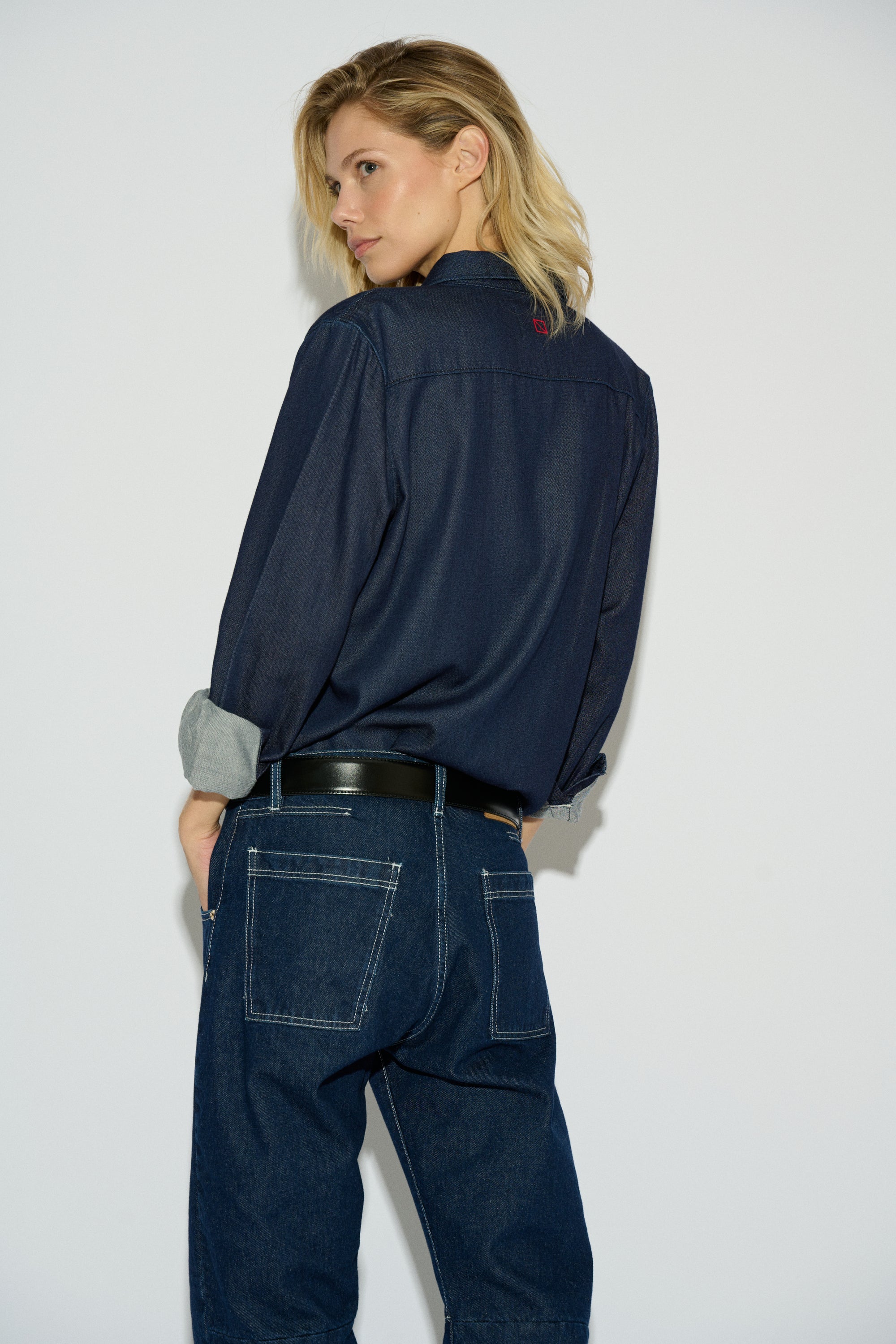 CAMISA CLYDE DENIM AZUL MEDIO