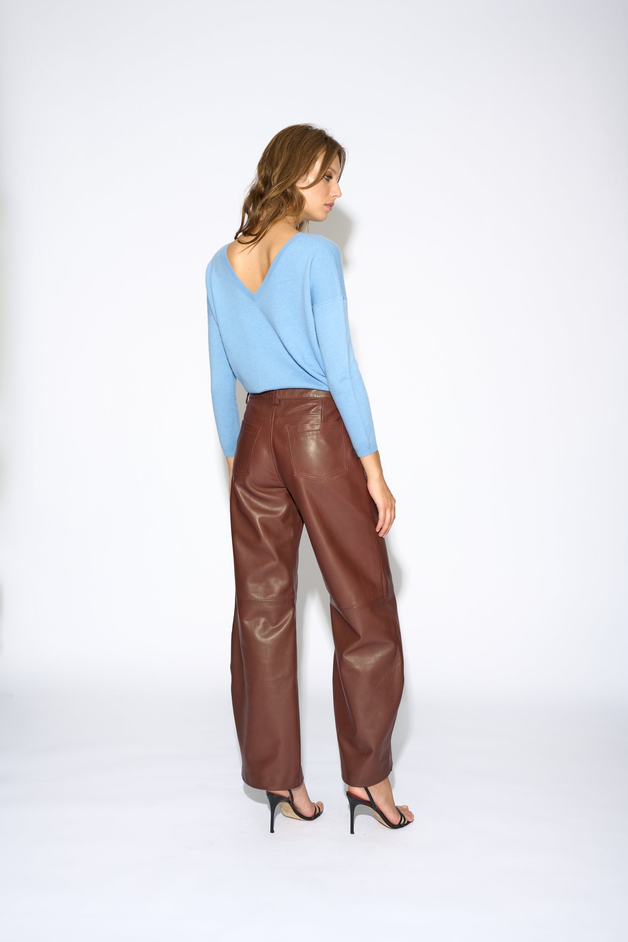 PANTALÓN KENDRA PIEL MARRÓN