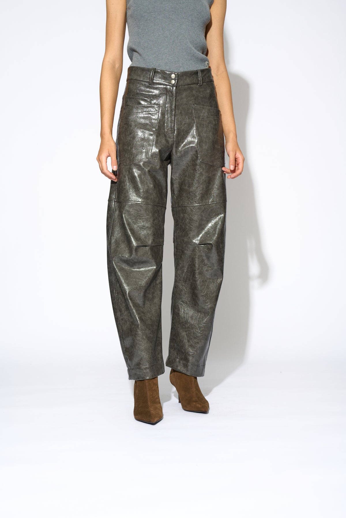 PANTALÓN AURELIA PIEL GRIS