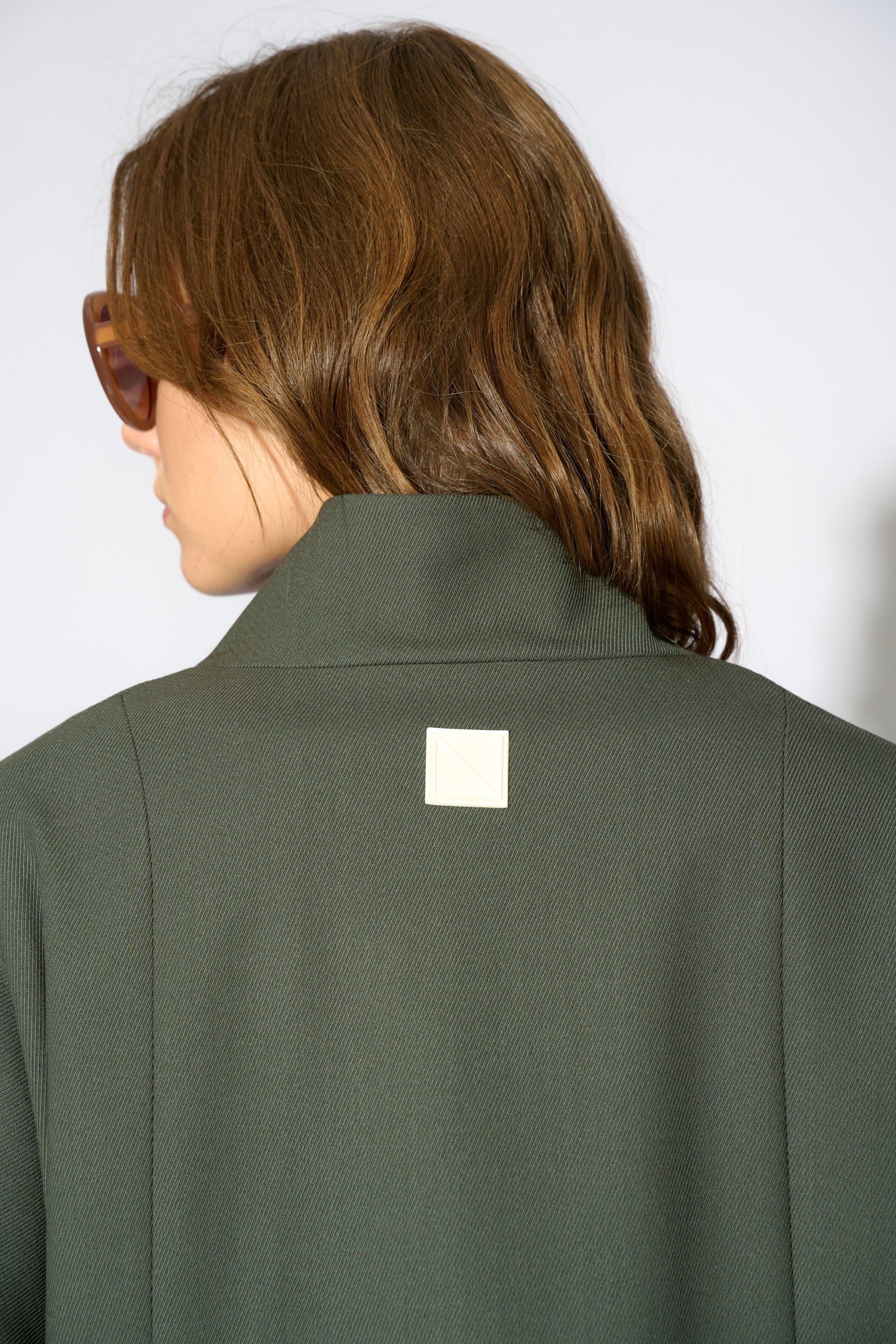 DANISH LONG GREEN TRENCH COAT