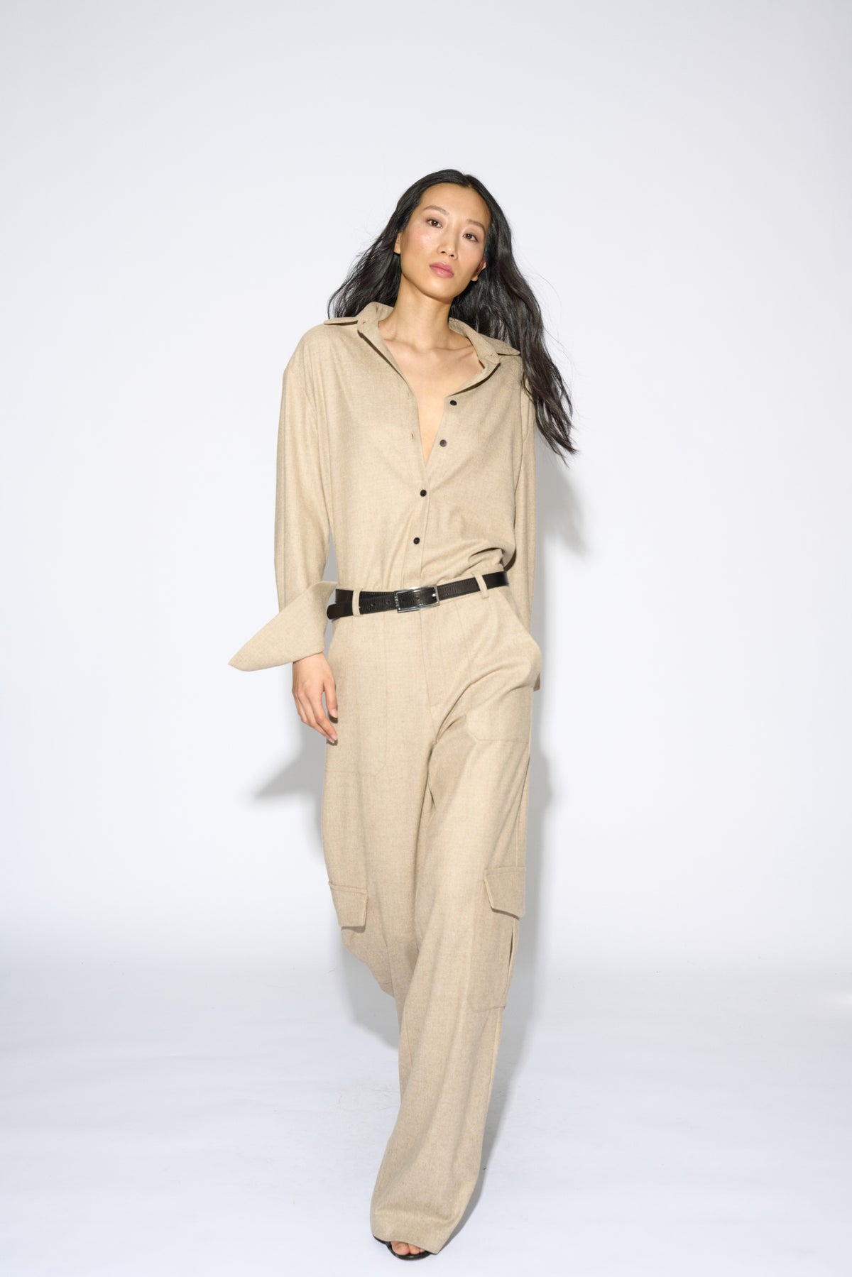PANTALON PUGLIA DROIT ÉCRU