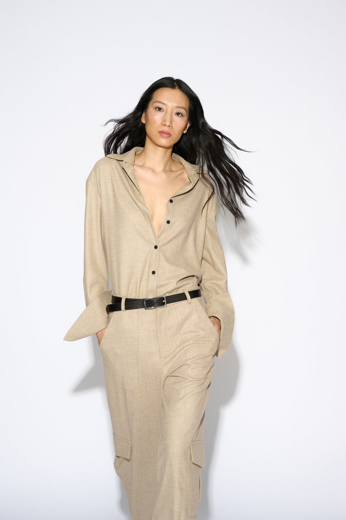 PANTALON PUGLIA DROIT ÉCRU