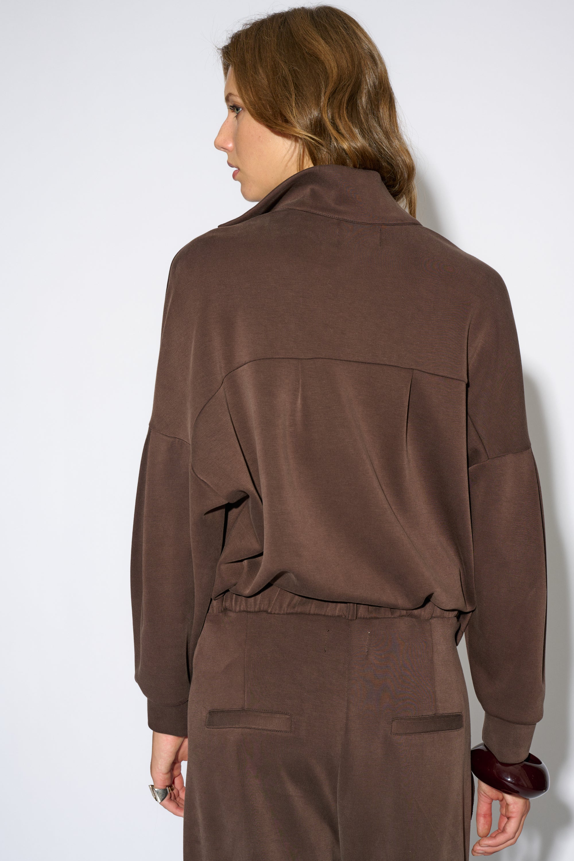 BEGOÑA OVERSIZE BROWN SHIRT