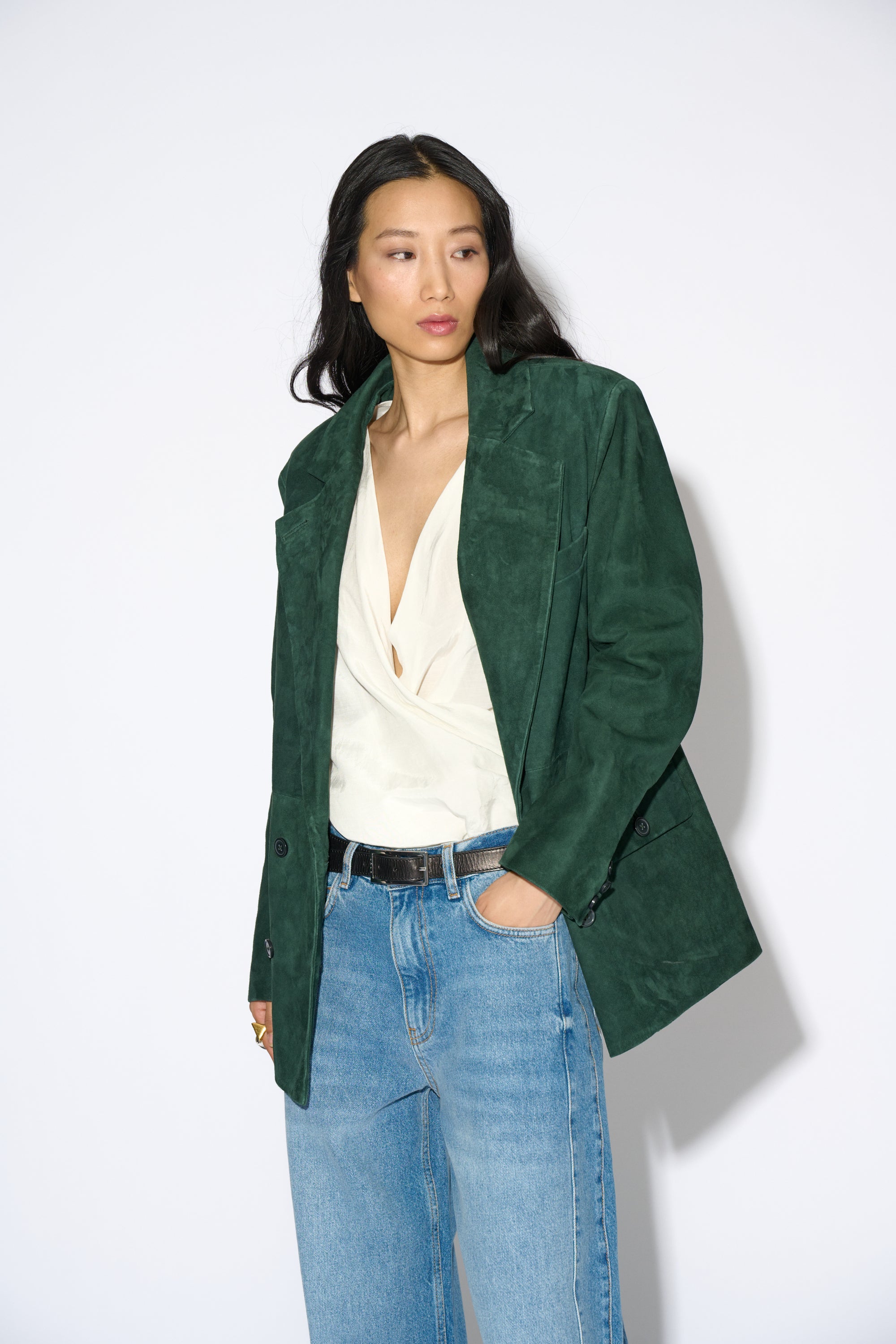 BLAZER ADA DAIM KAKI