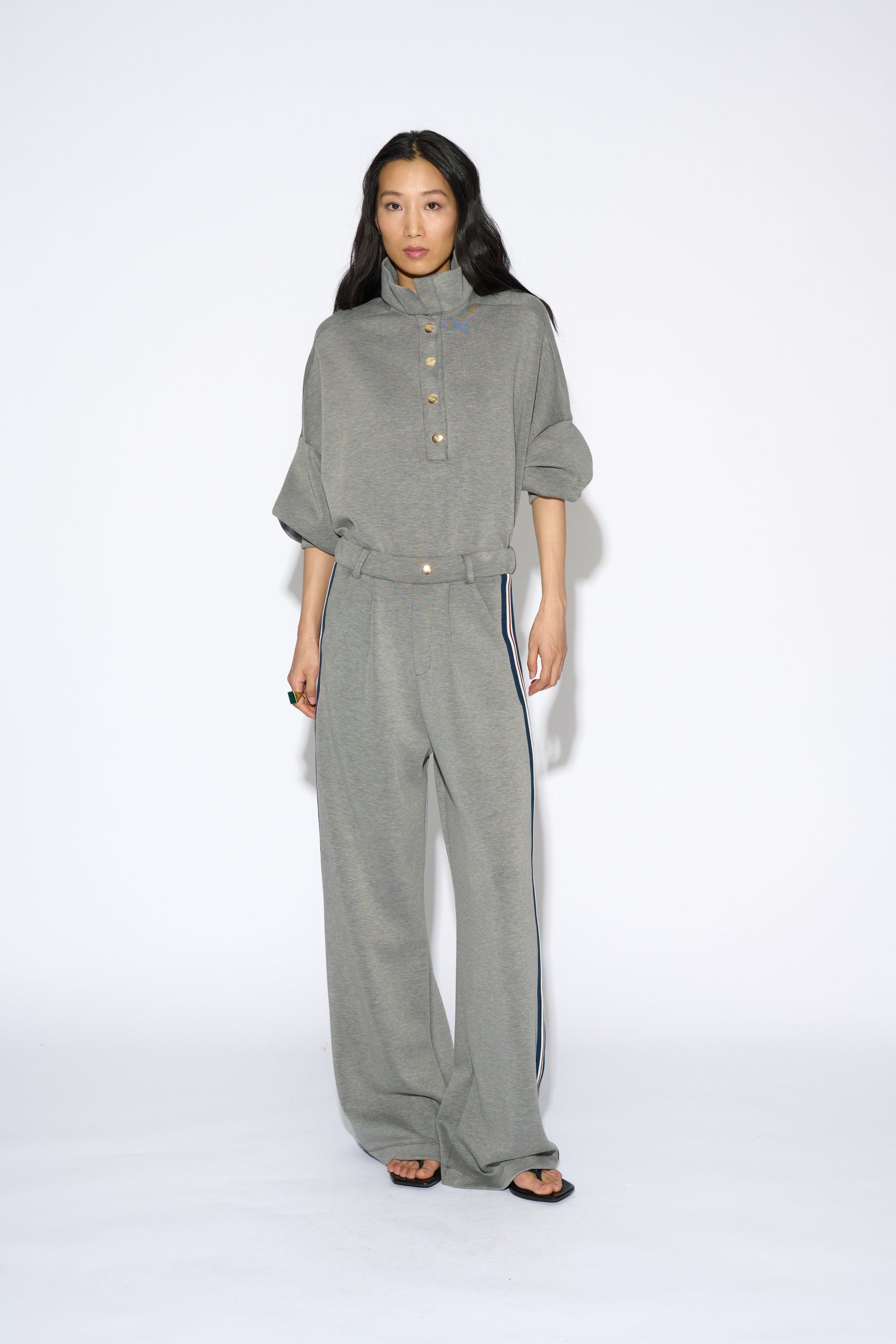 BEGOÑA OVERSIZE GREY SHIRT