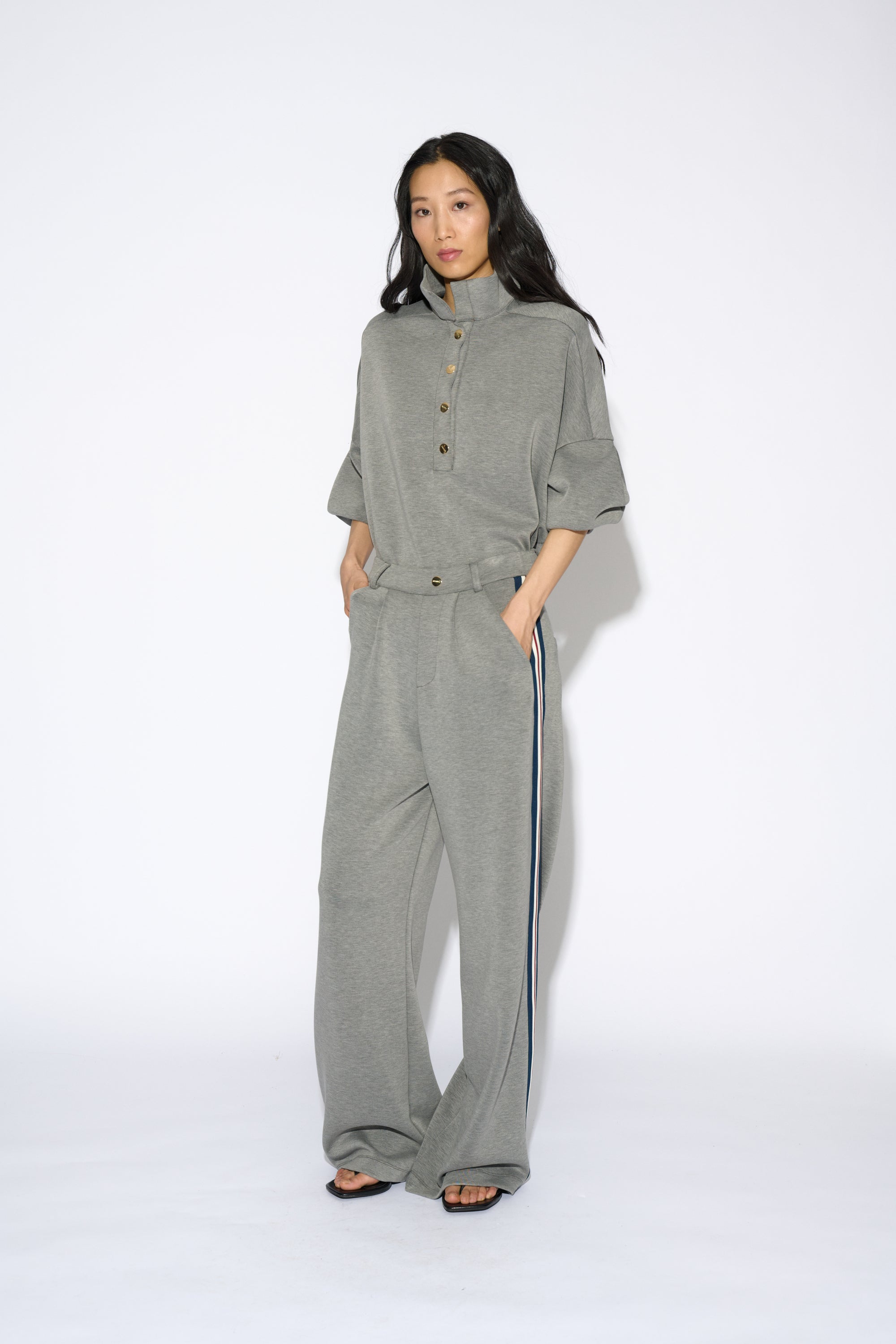 BEGOÑA OVERSIZE GREY SHIRT