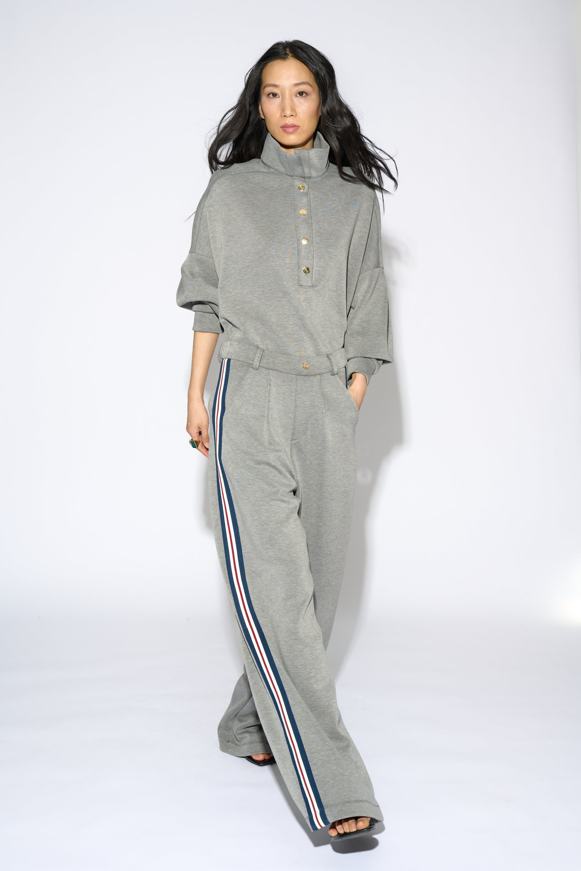 BEGOÑA OVERSIZE GREY SHIRT