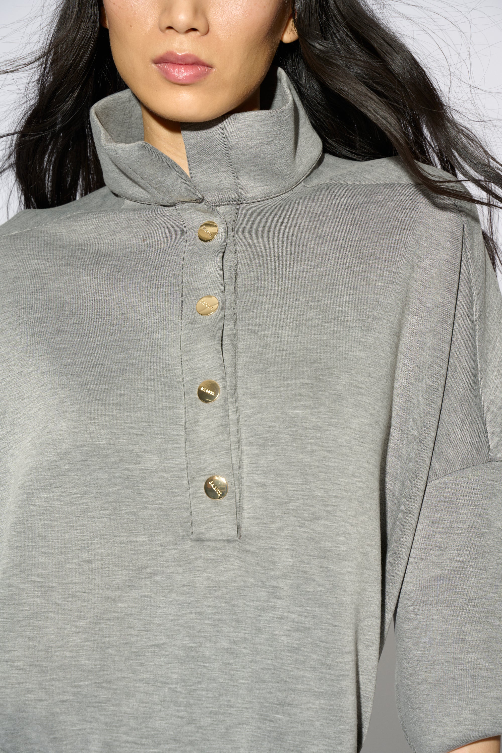 BEGOÑA OVERSIZE GREY SHIRT