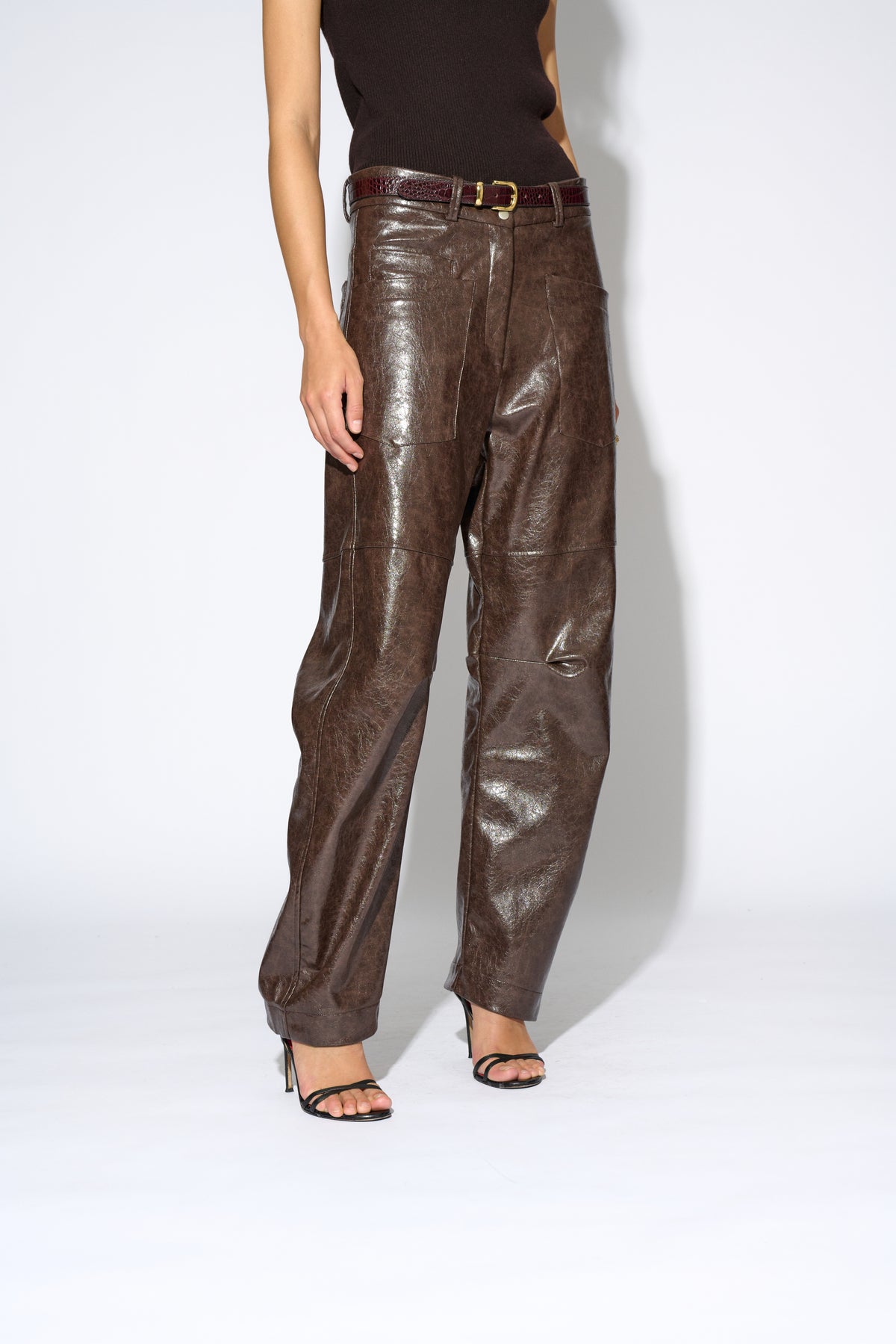 PANTALÓN AURELIA PIEL MARRÓN