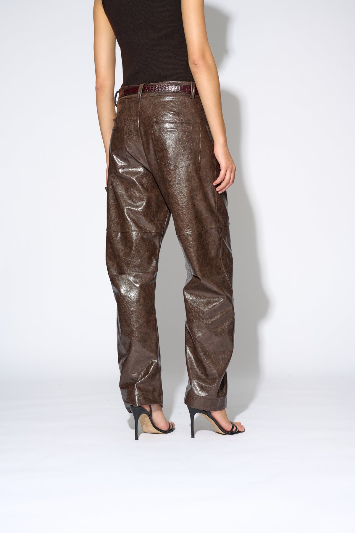 PANTALÓN AURELIA PIEL MARRÓN