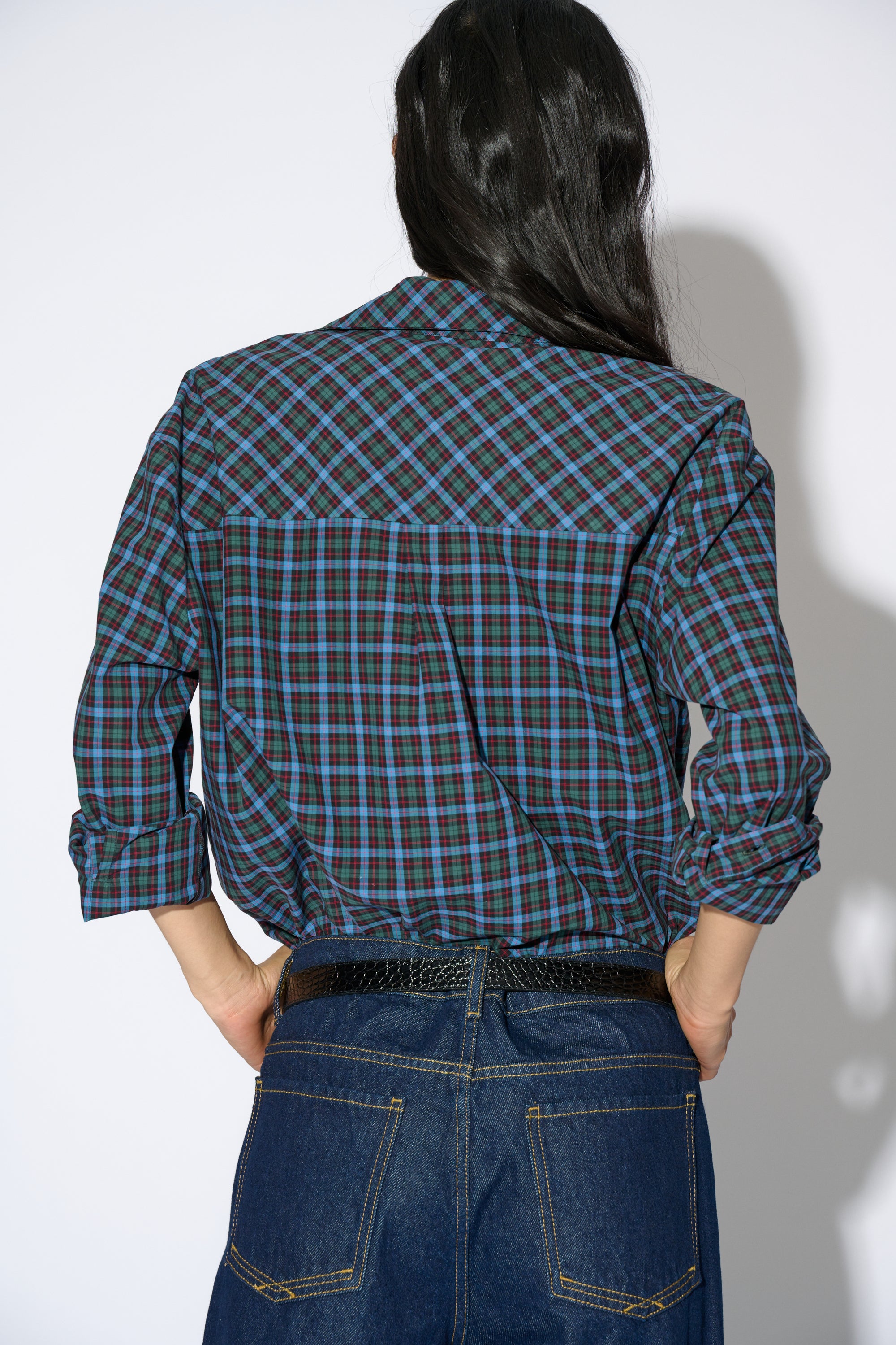 CAMISA GRACE CUADROS AZUL