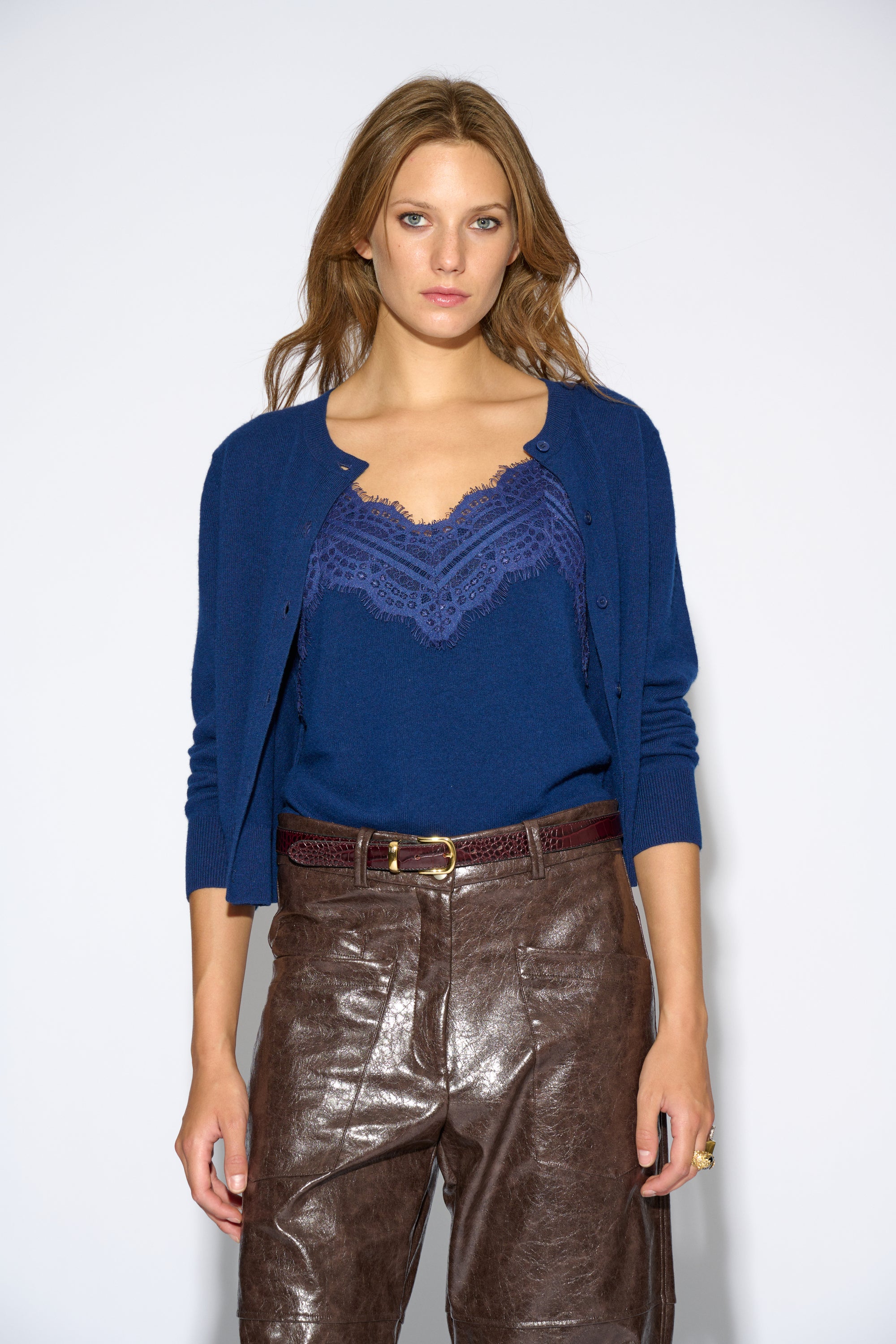 TOP NOA CASHMERE NAVY