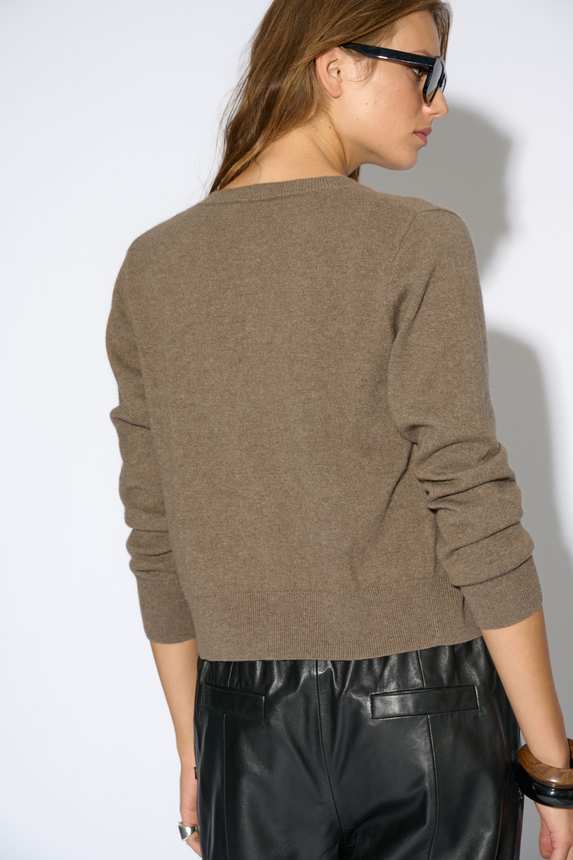 CARDIGAN LEA CASHMERE TOPO
