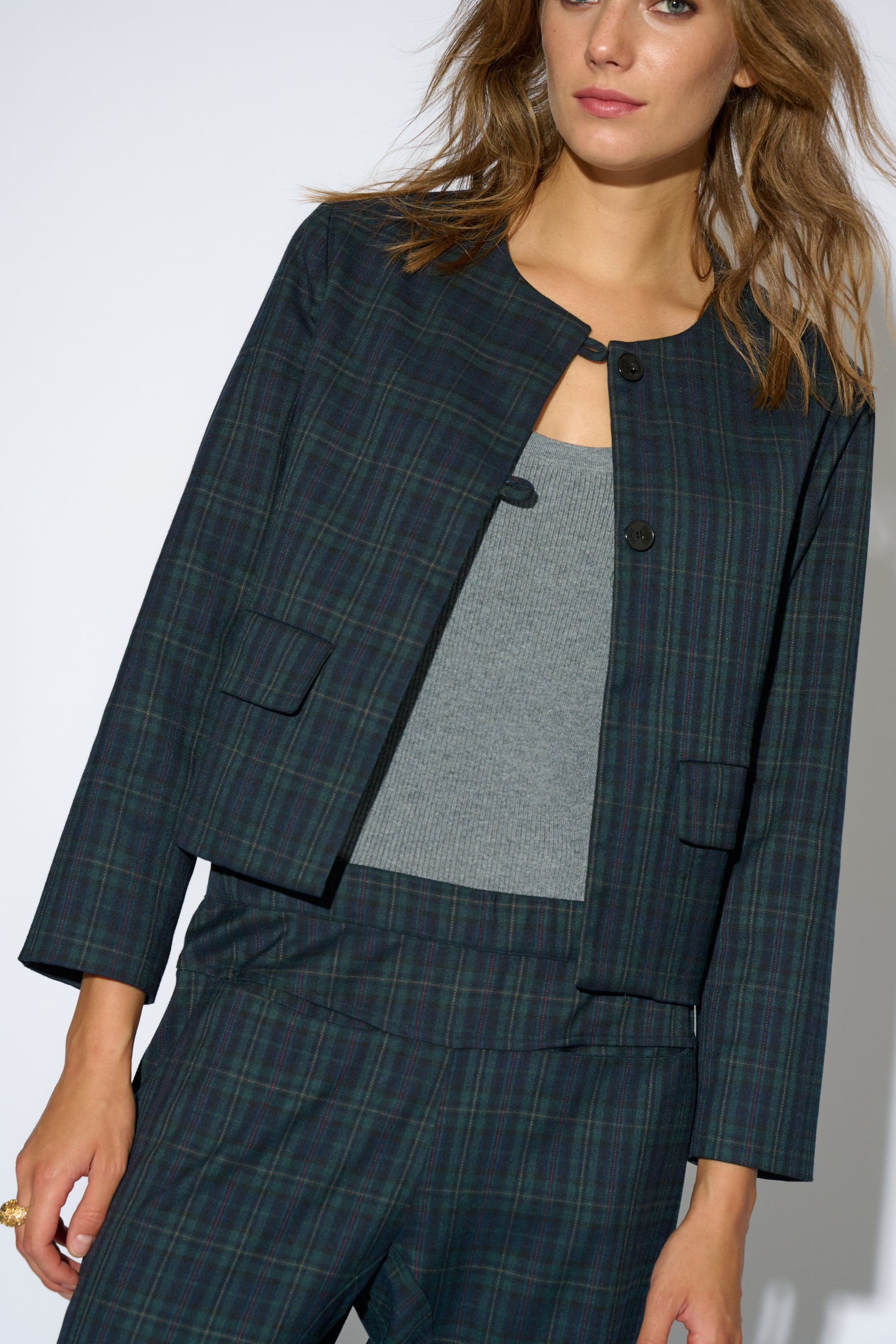 BLAZER LOLA CUADRO VERDE