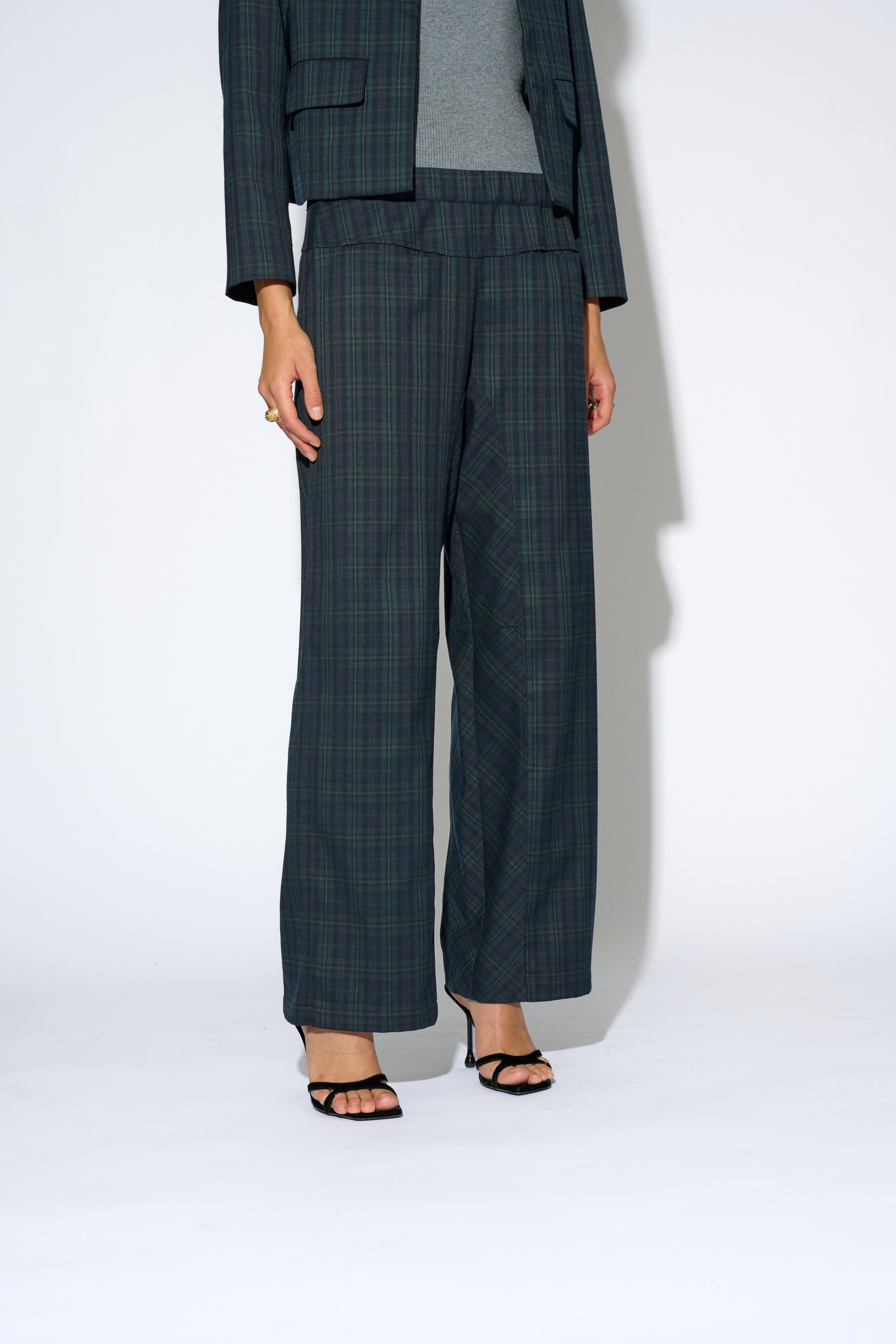 PANTALÓN AMELIE CUADRO VERDE