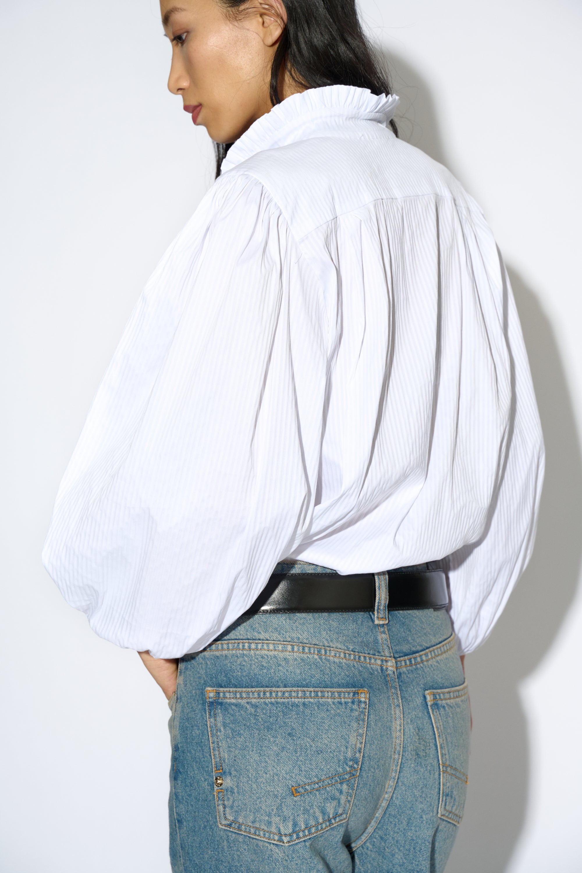 CAMISA CARLOTA POPELIN BLANCA