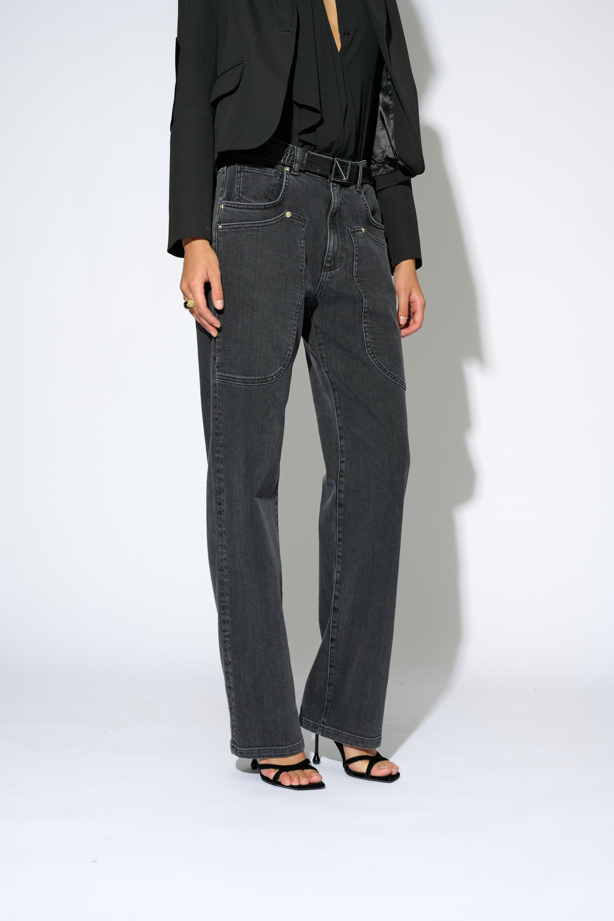 ESTER POCKETS JEANS GRAY