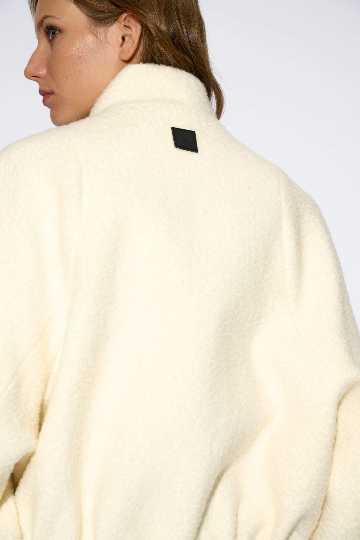 ECRU WOOL BOMBER