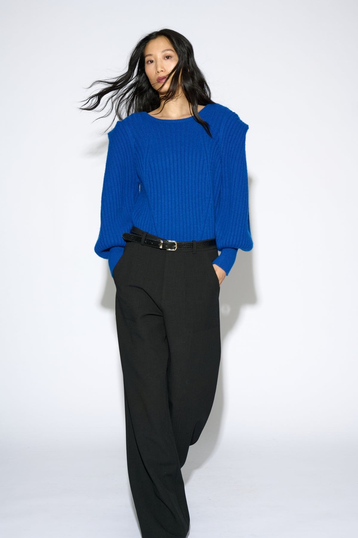 JERSEY BELINDA LANA Y CASHMERE AZUL