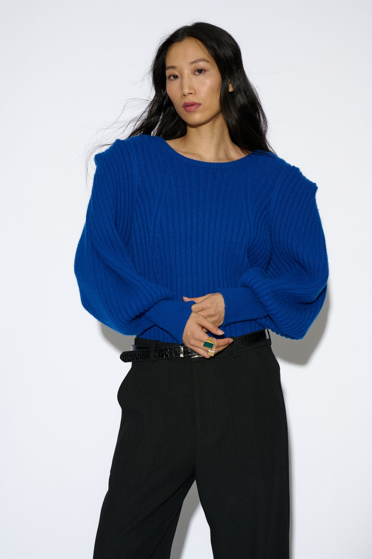 JERSEY BELINDA LANA Y CASHMERE AZUL