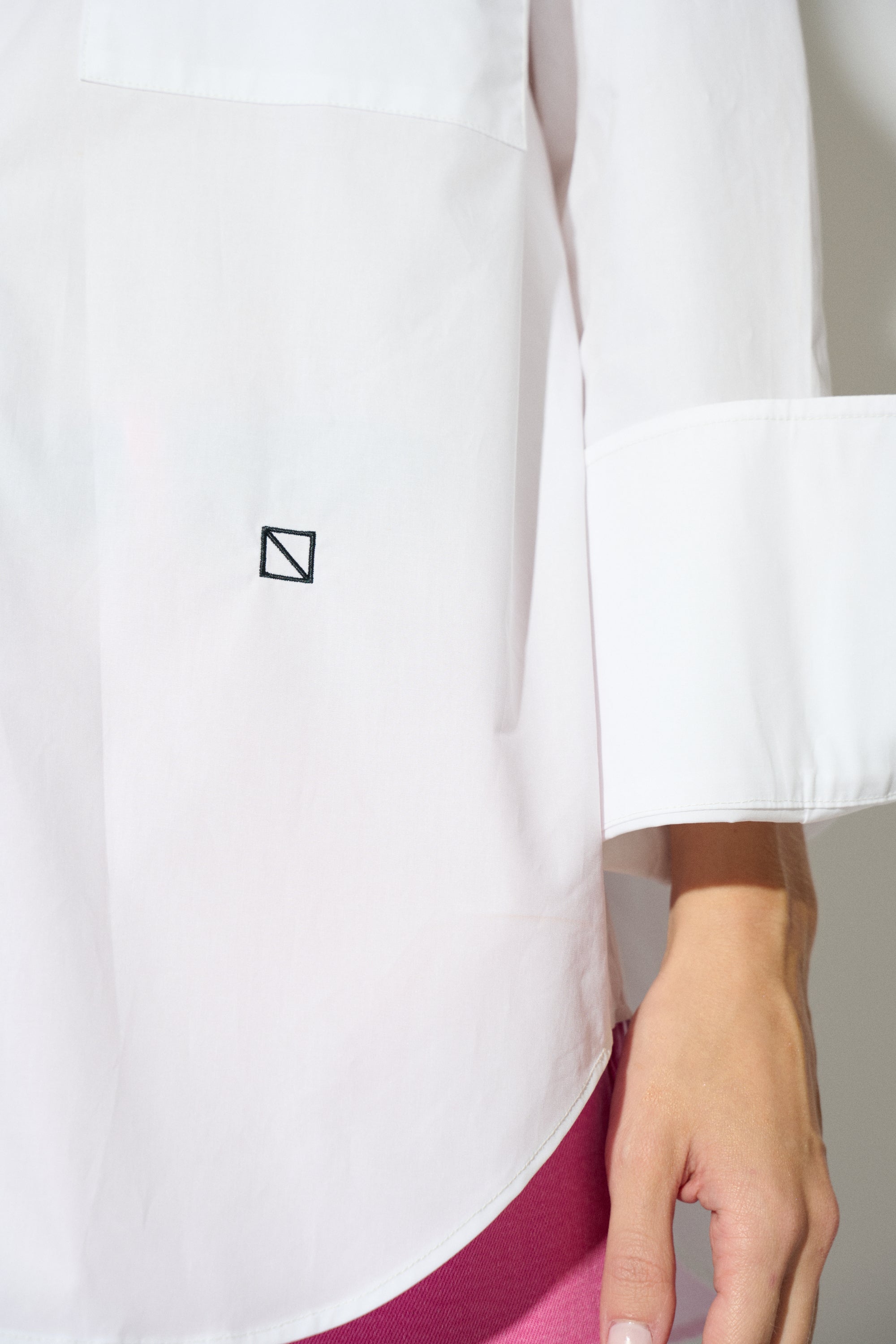 ALICIA OVERSIZED WHITE POPLIN SHIRT