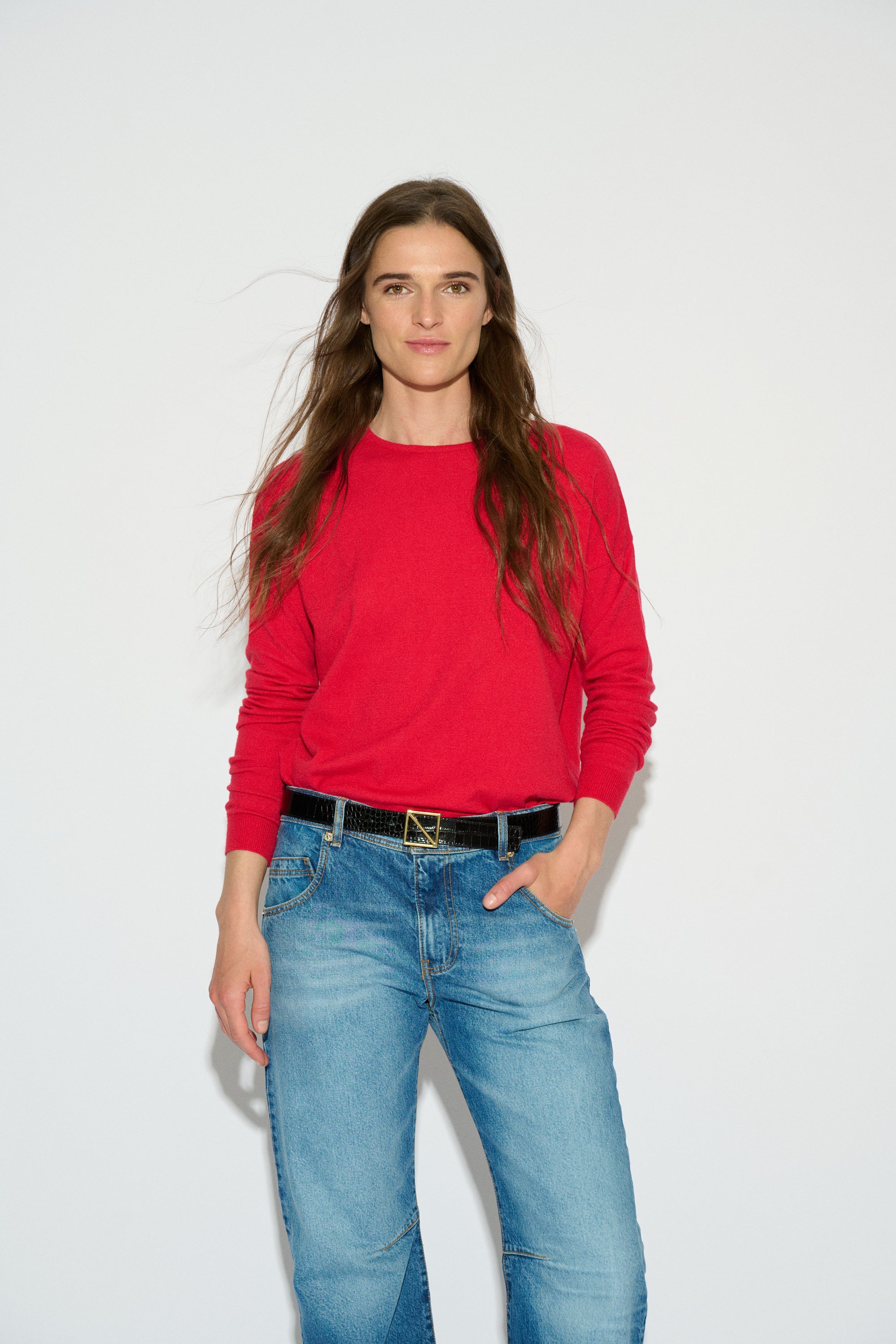 JERSEY SIMONA CUELLO REDONDO ROJO