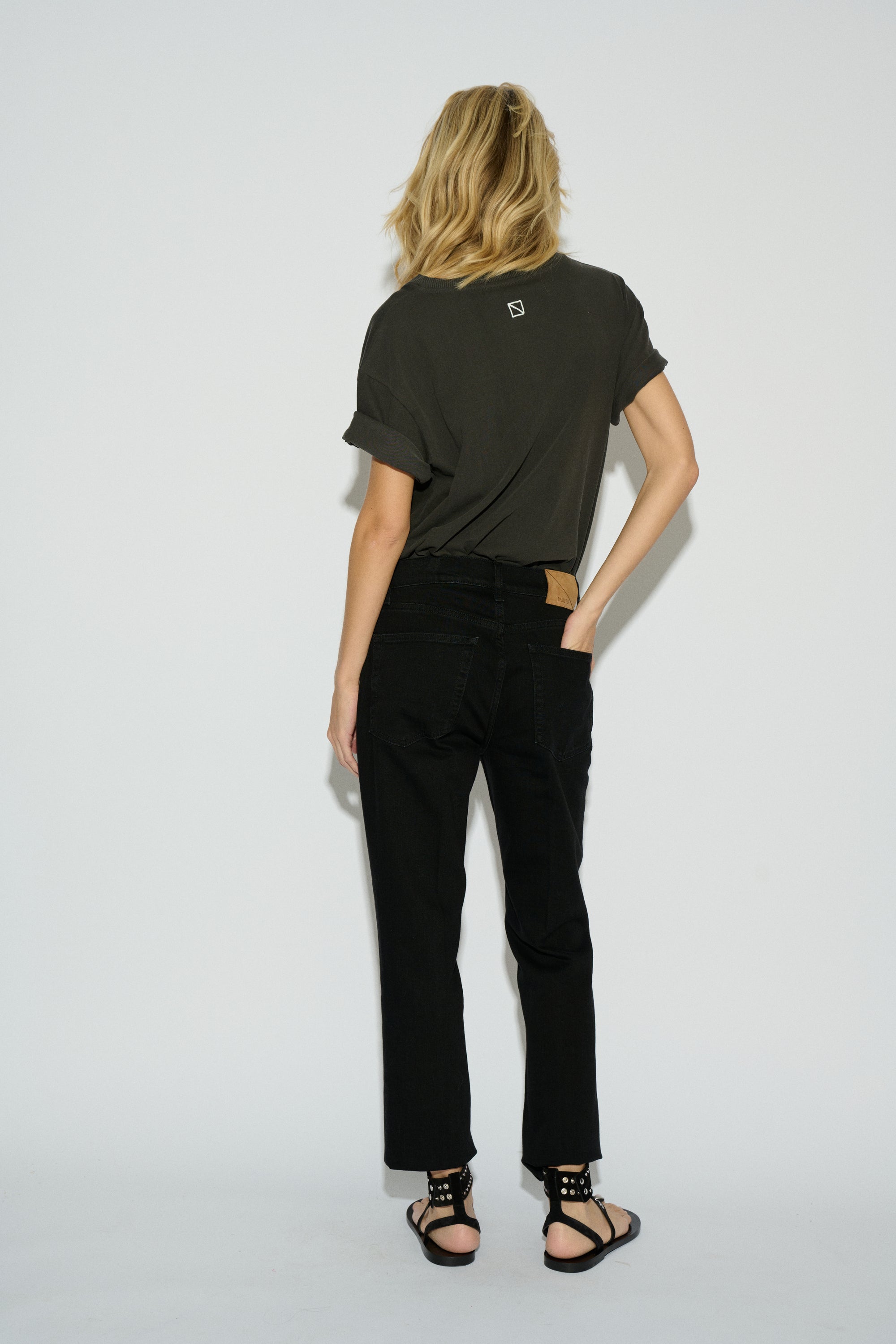 KIRA BOOTCUT MID-RISE BLACK JEANS