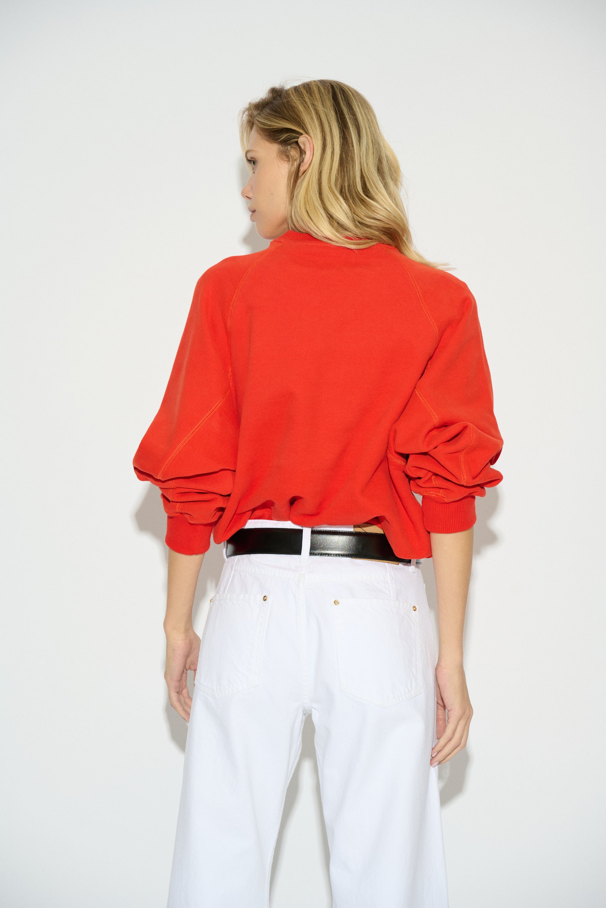 SUDADERA CADAQUES OVERSIZE ROJO