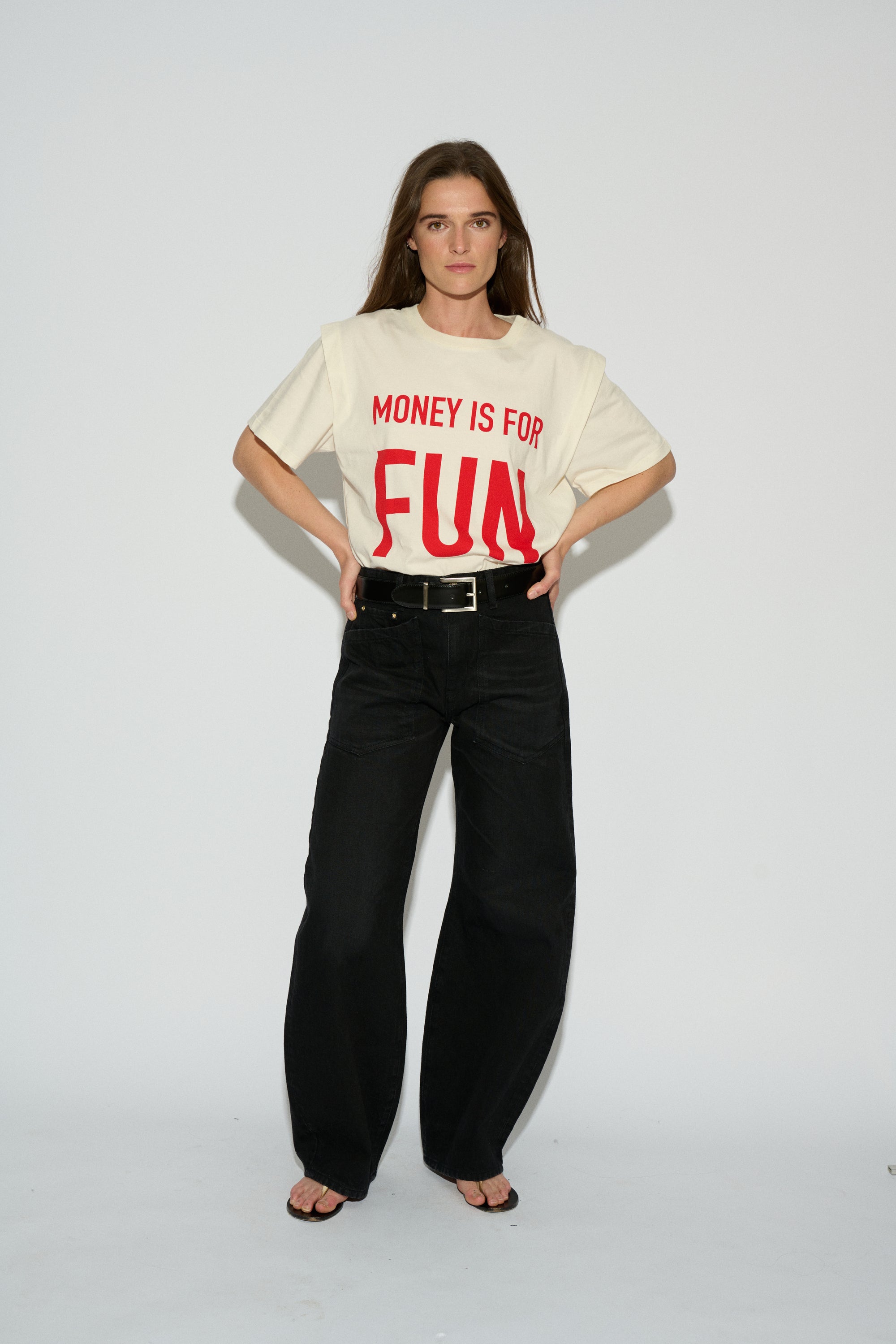 CAMISETA FUN MANGA CORTA CRUDO