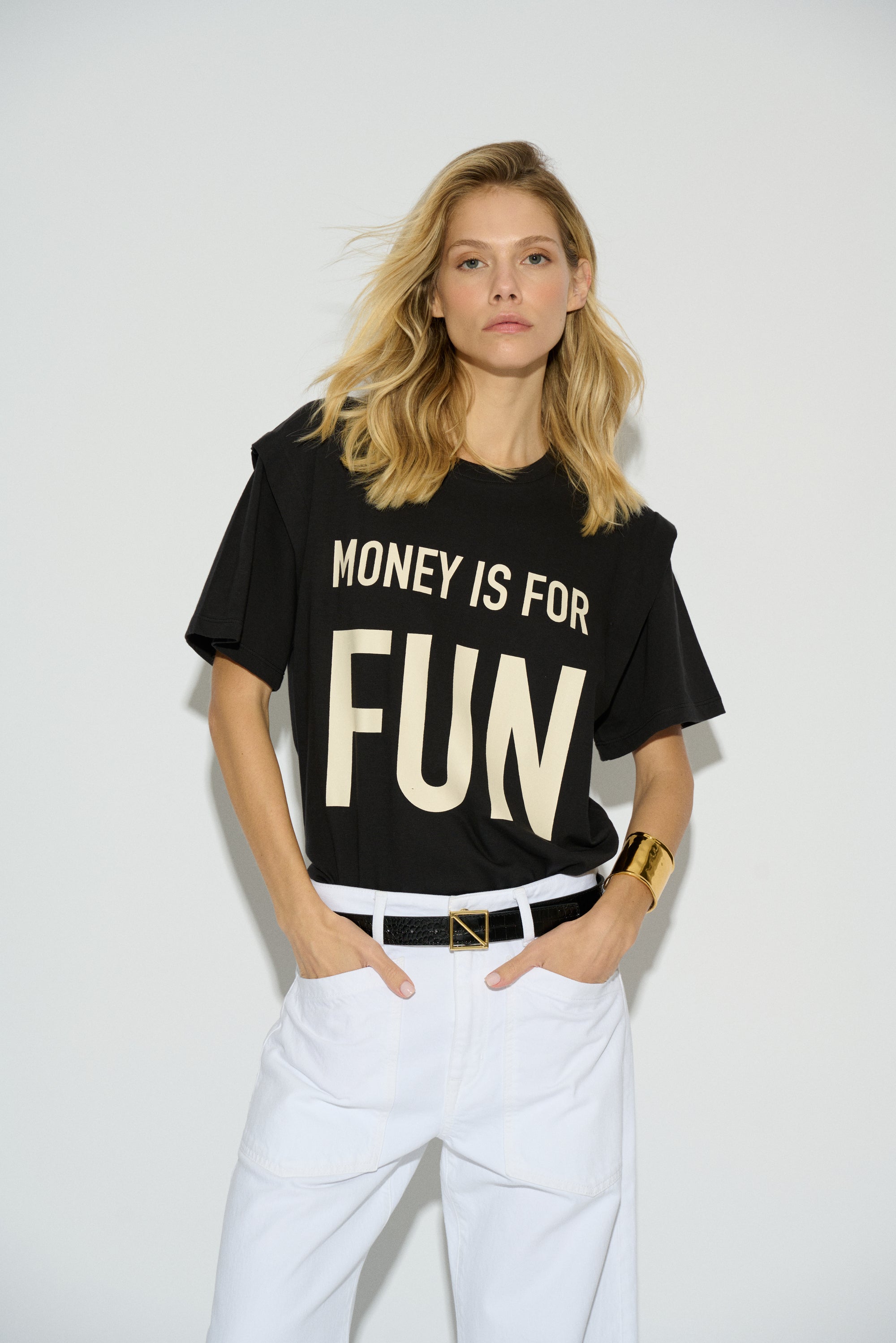 CAMISETA FUN MANGA CORTA NEGRO