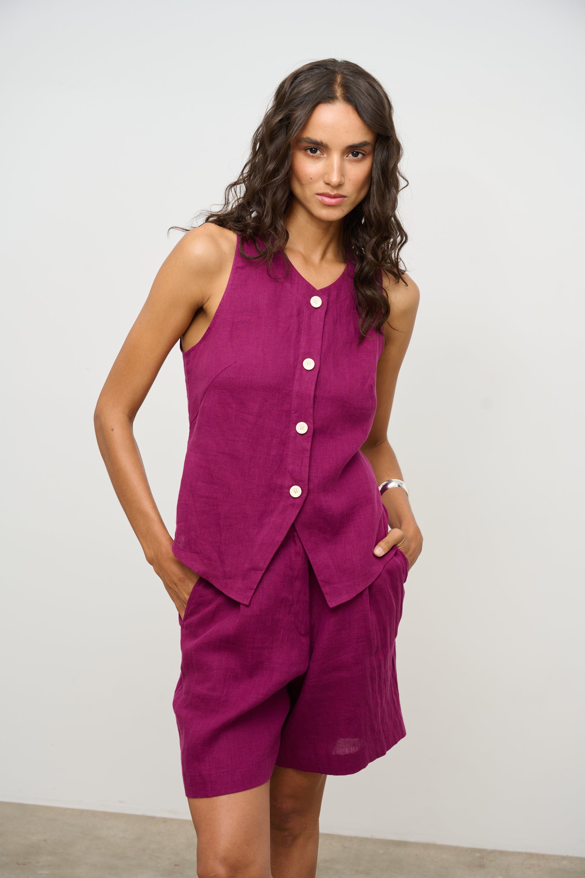 VEST MARGOT BURGUNDY