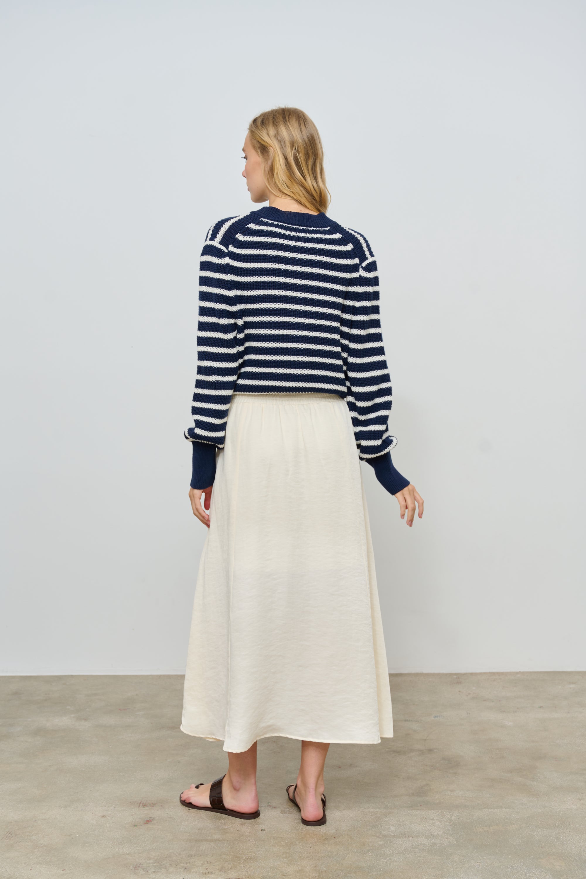 CARDIGAN BERRY STRIPES BLUE