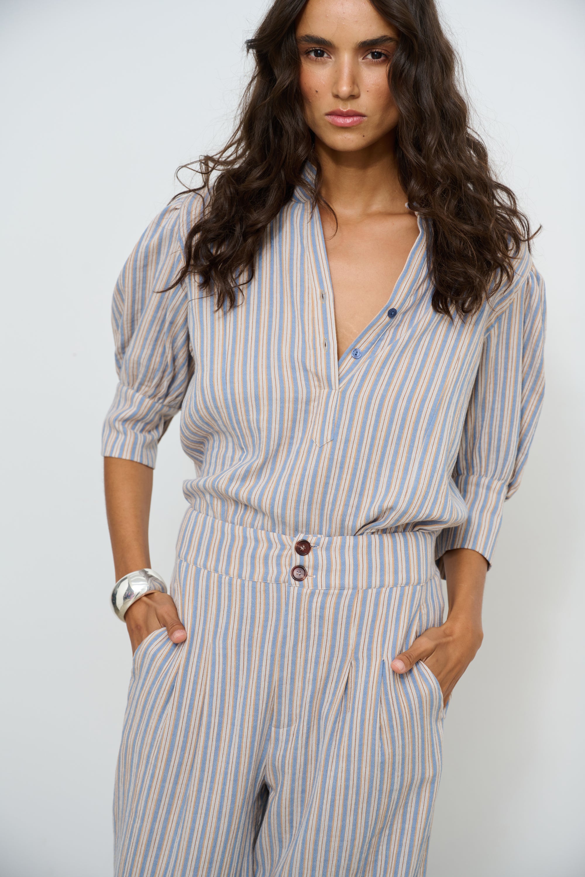 PANTS FRANKIE SS STRIPES BLUE