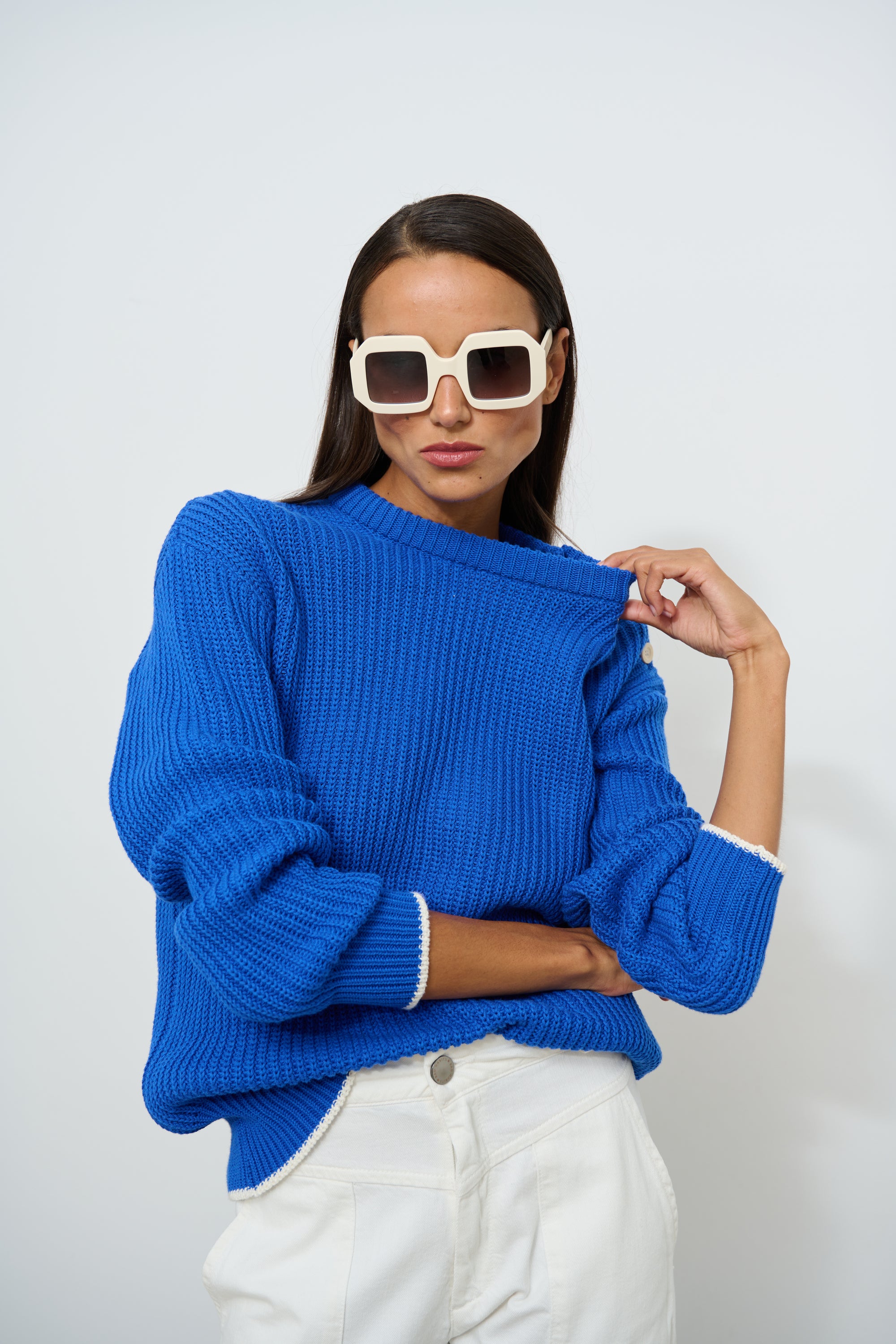 OPHELIA BLUE PULLOVER