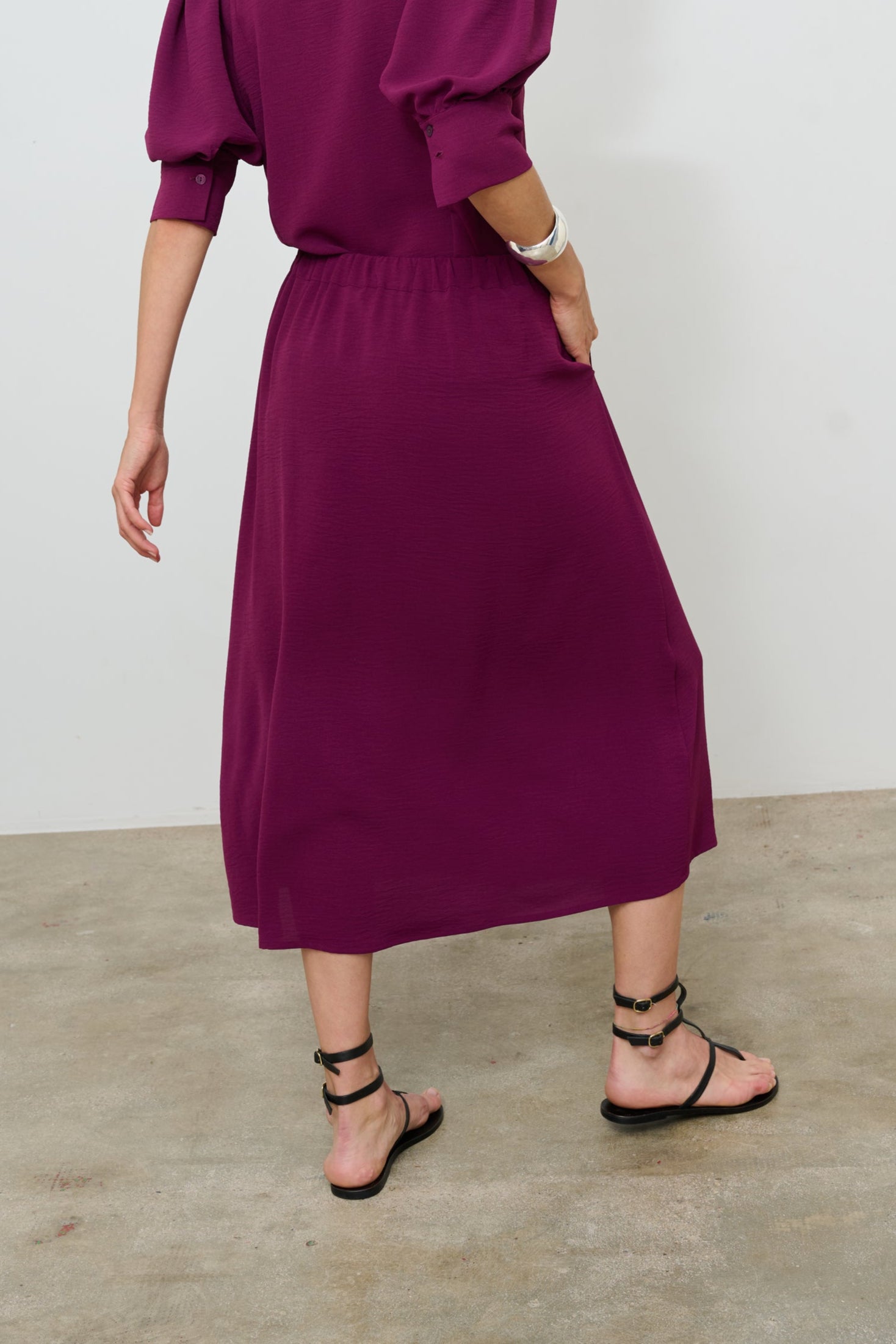 SKIRT CLARA BURGUNDY