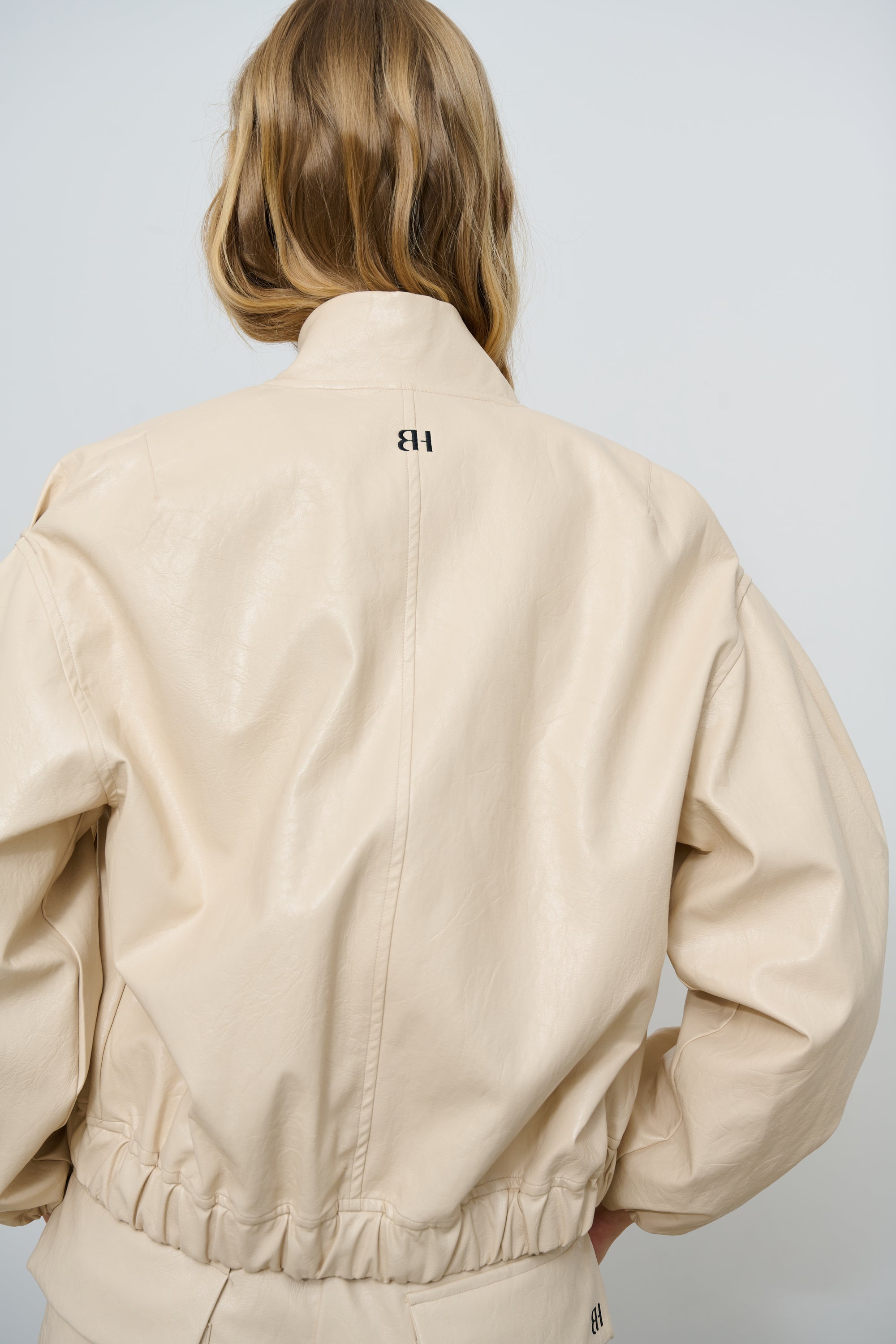 JACKET MANUELA LEATHER ECRU