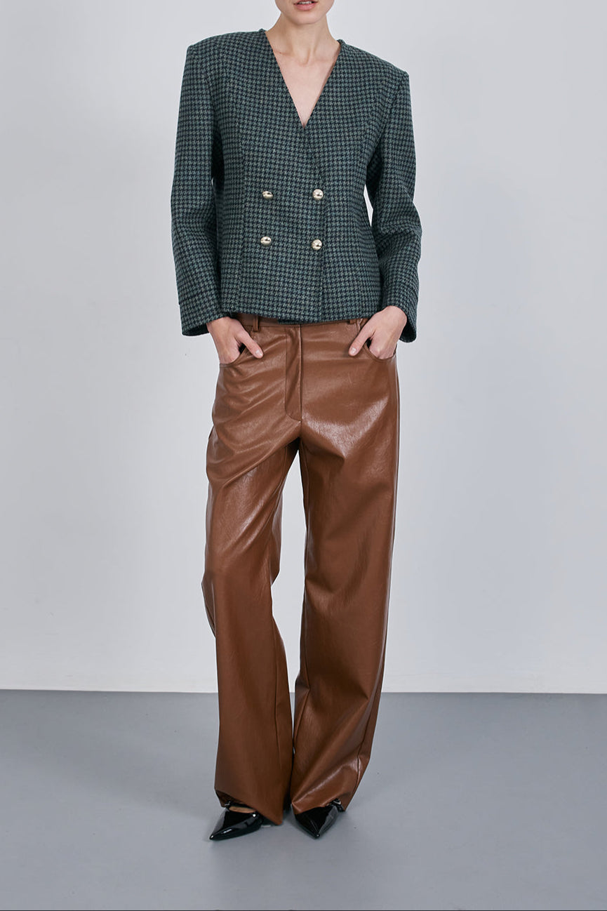 BLAZER COCO GREEN CHECK