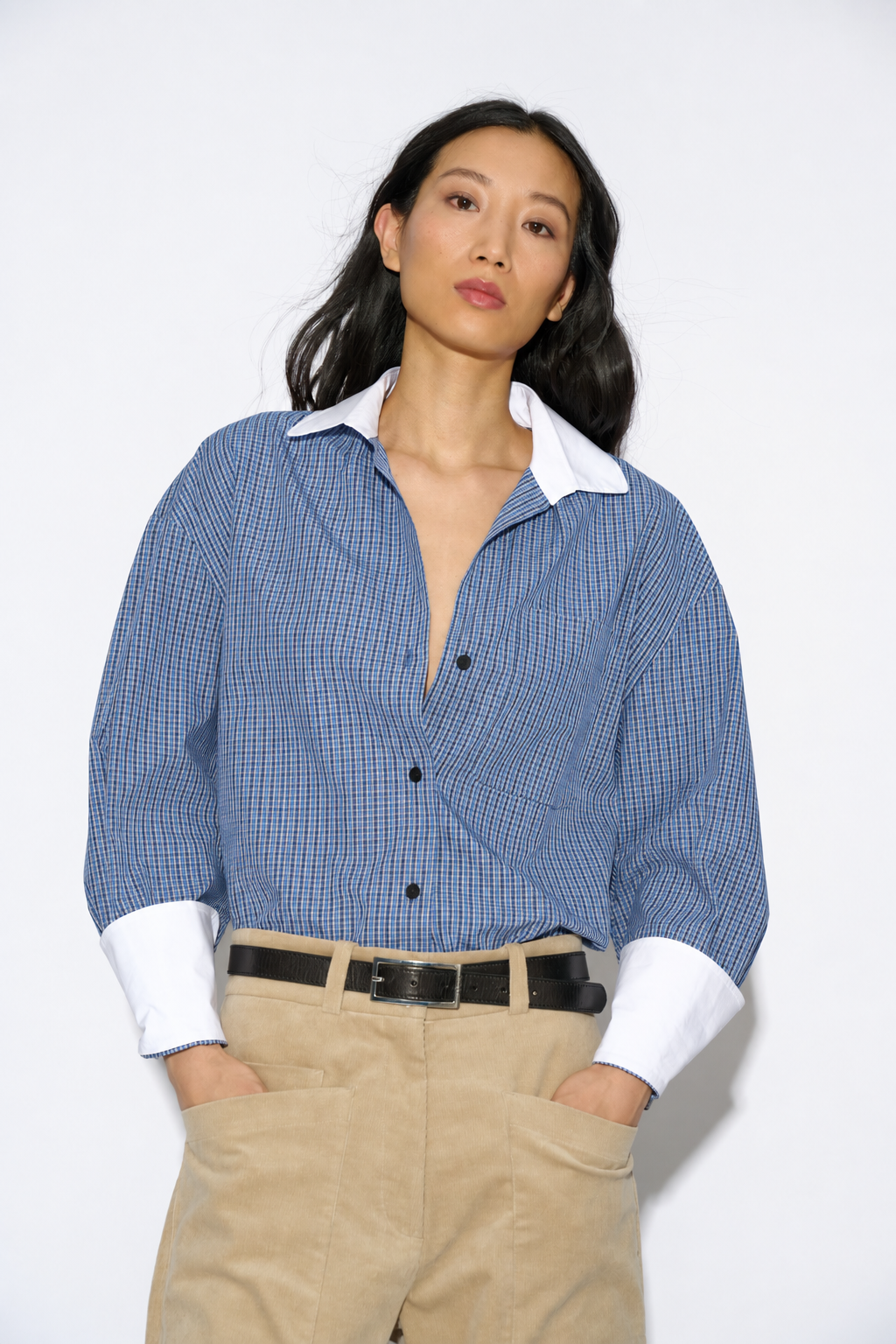 CAMISA NURIA CUADRO AZUL