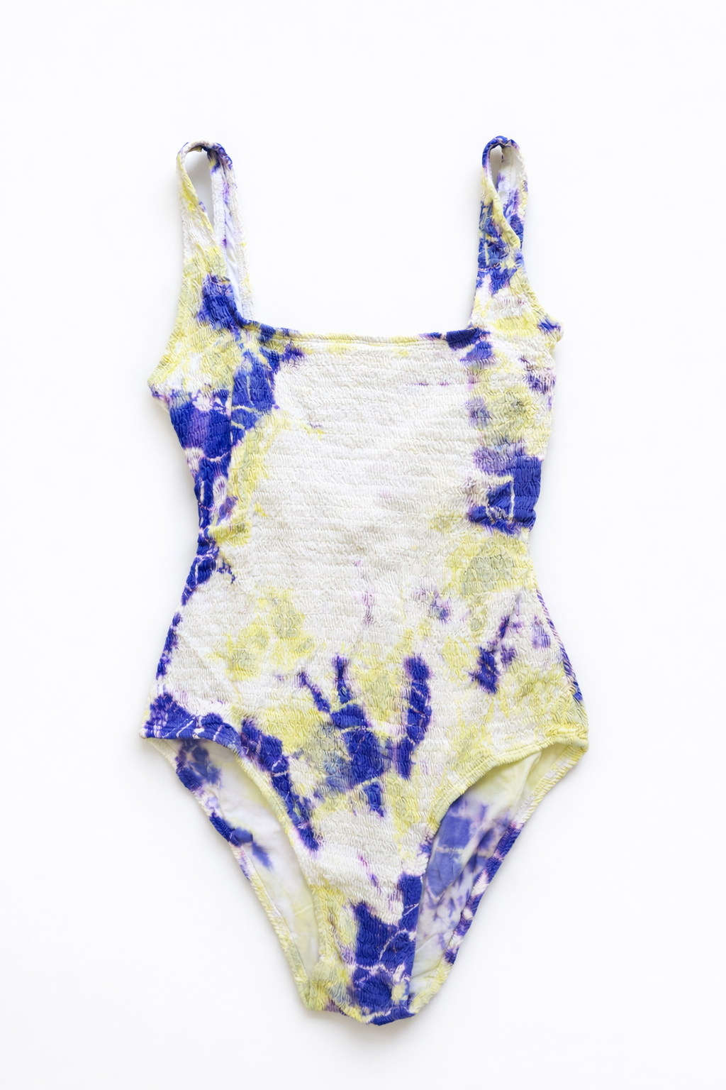 BAÑADOR JEANNE SMOCK BICOLOR LEMON-BLUE