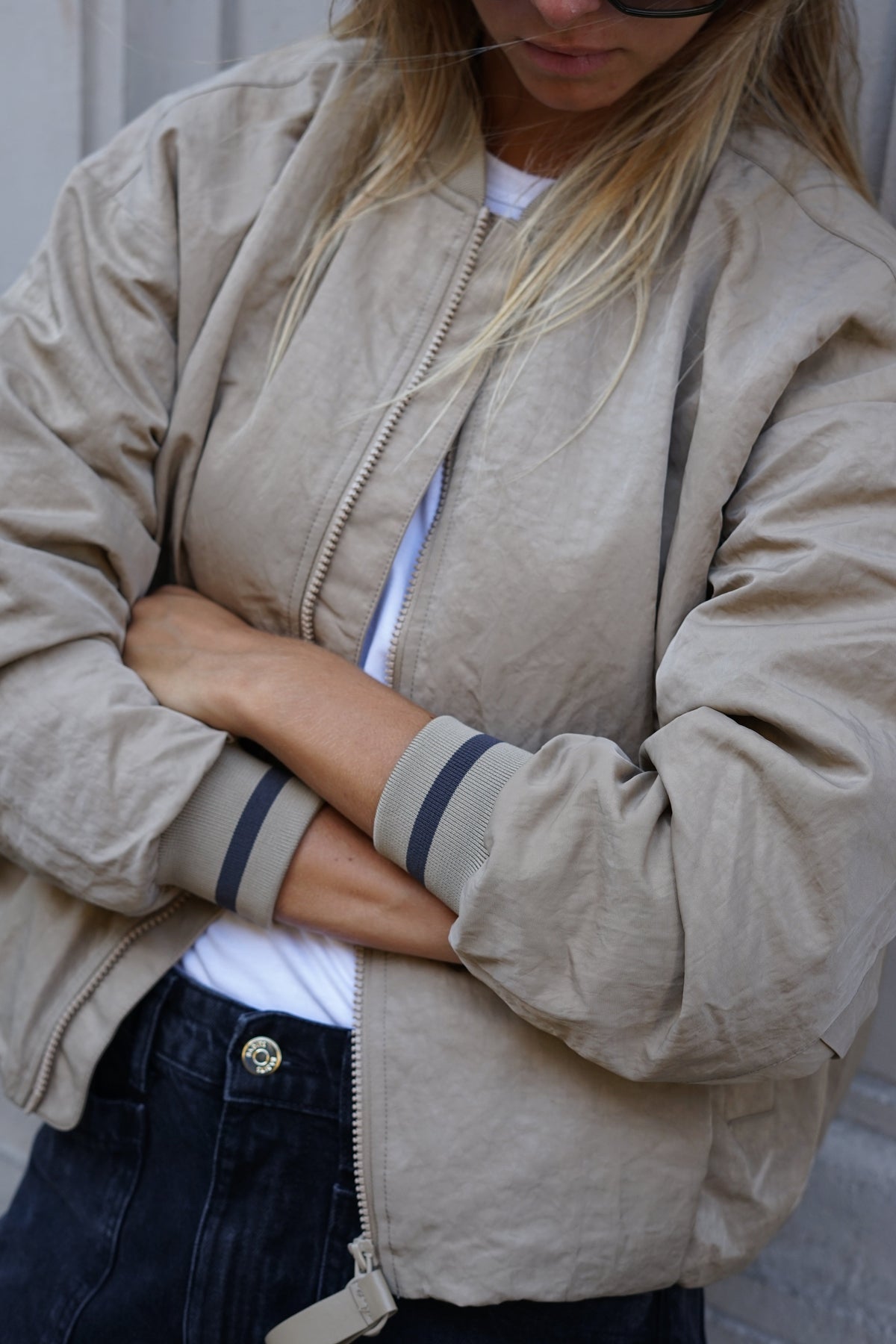 BOMBER LINDA BEIGE