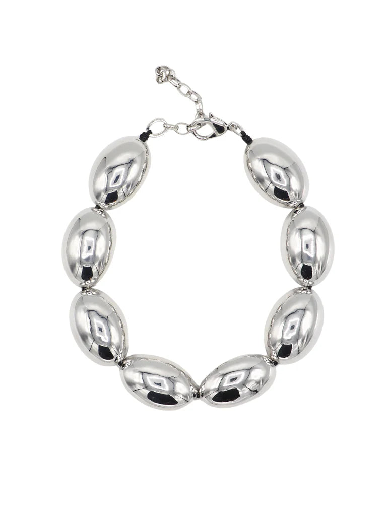 Egg Necklace Silver