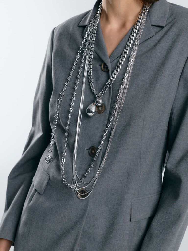 Pera Necklace Silver