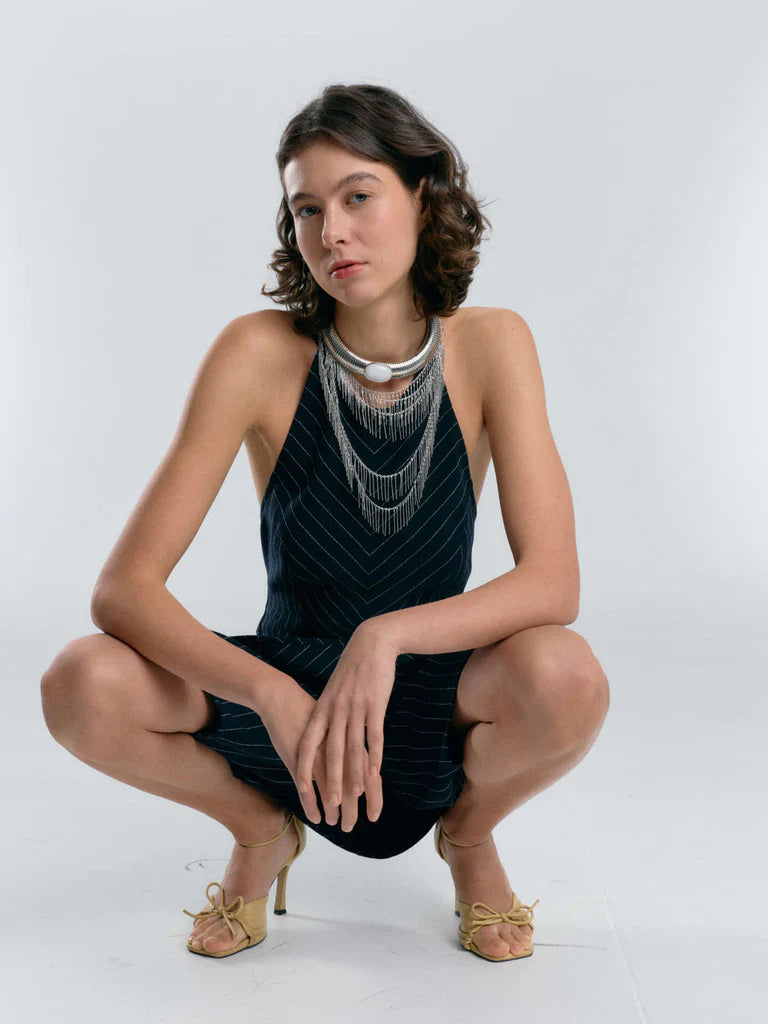 Cleopatra Necklace Silver