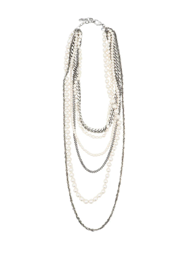 Laberinto Necklace plata