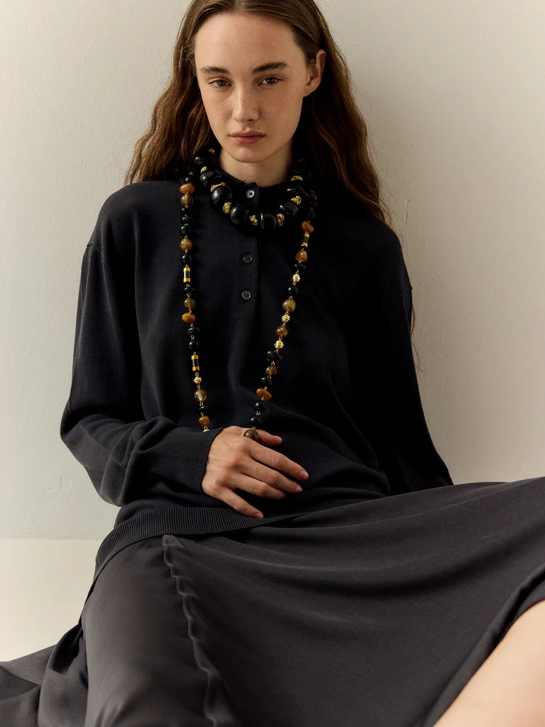 Al Vespre Necklace brown