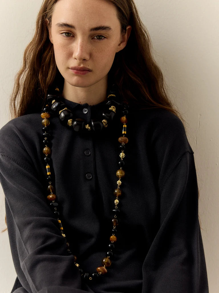 Al Vespre Necklace brown