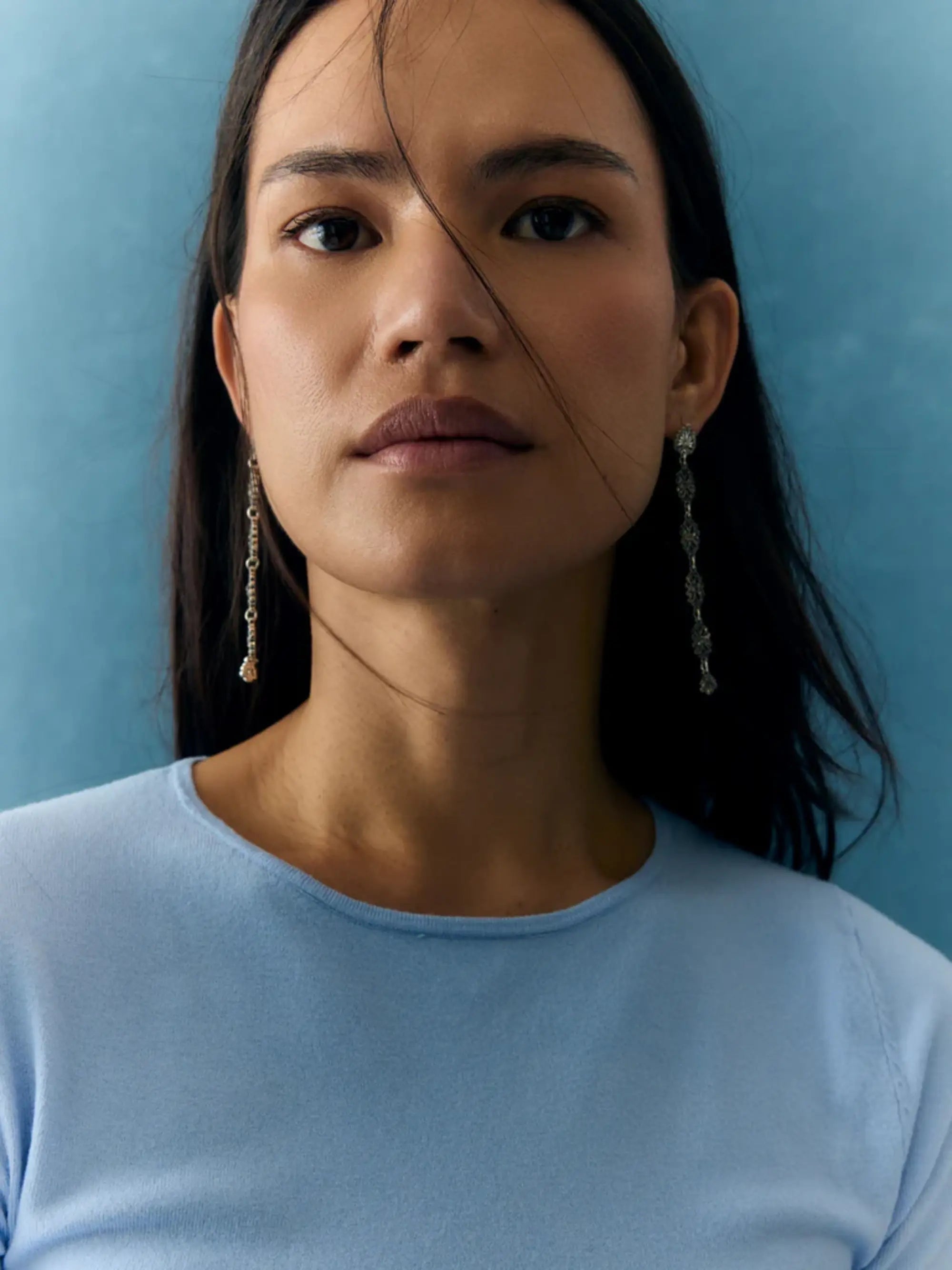 SILVER DROP EARRINGS