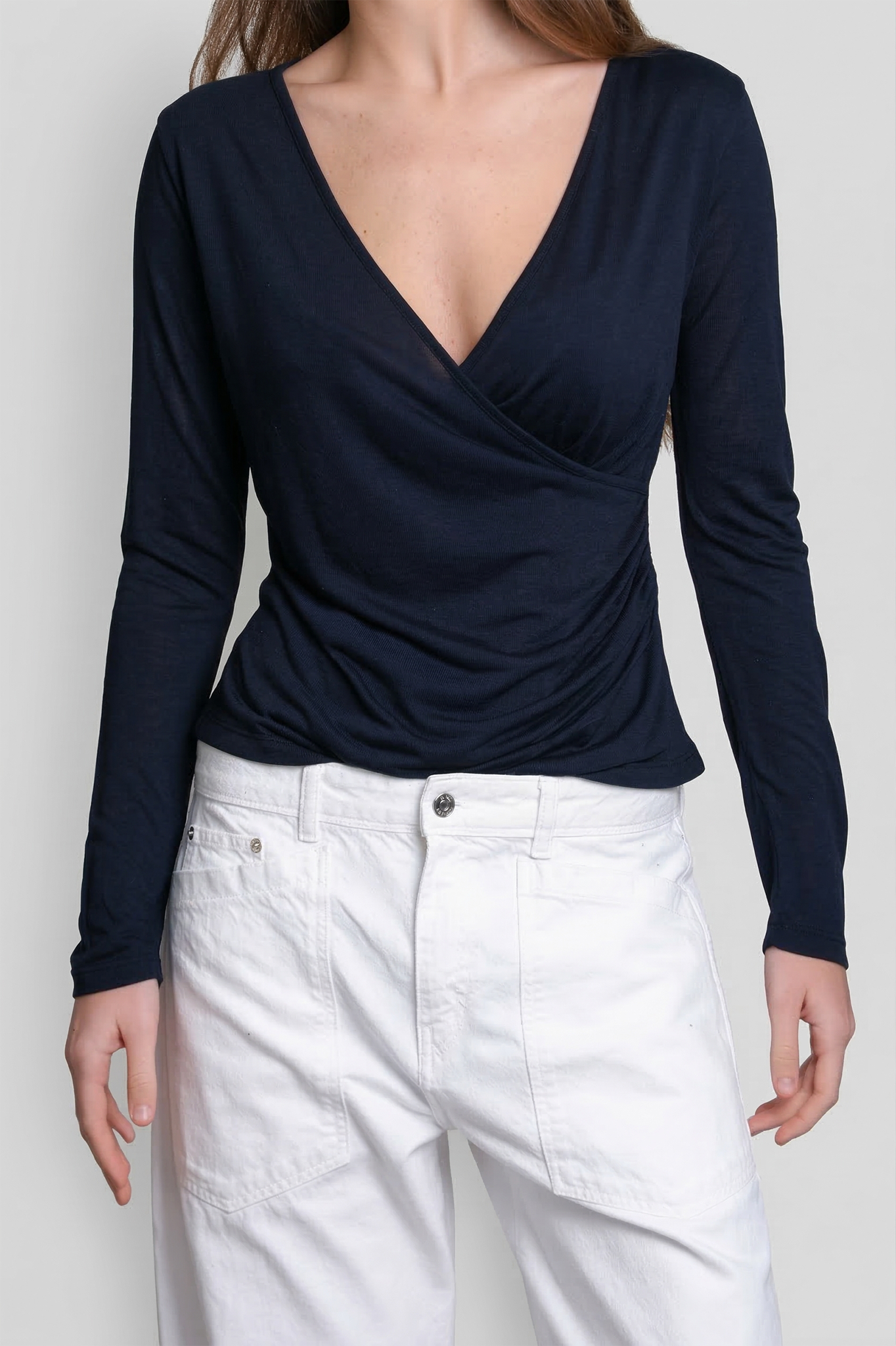 TOP NIEVES CRUZADO MODAL NAVY