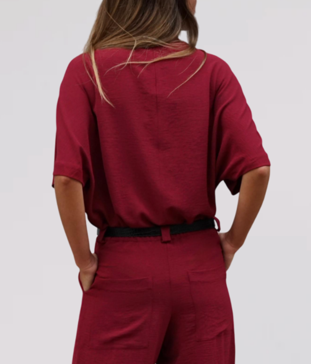 SHIRT COSIMA BURGUNDY