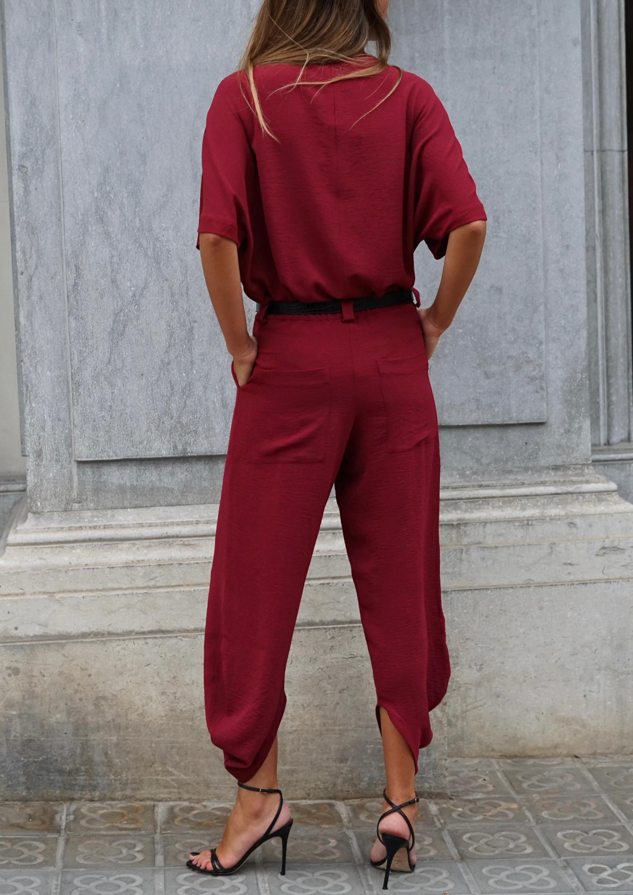 SHIRT COSIMA BURGUNDY